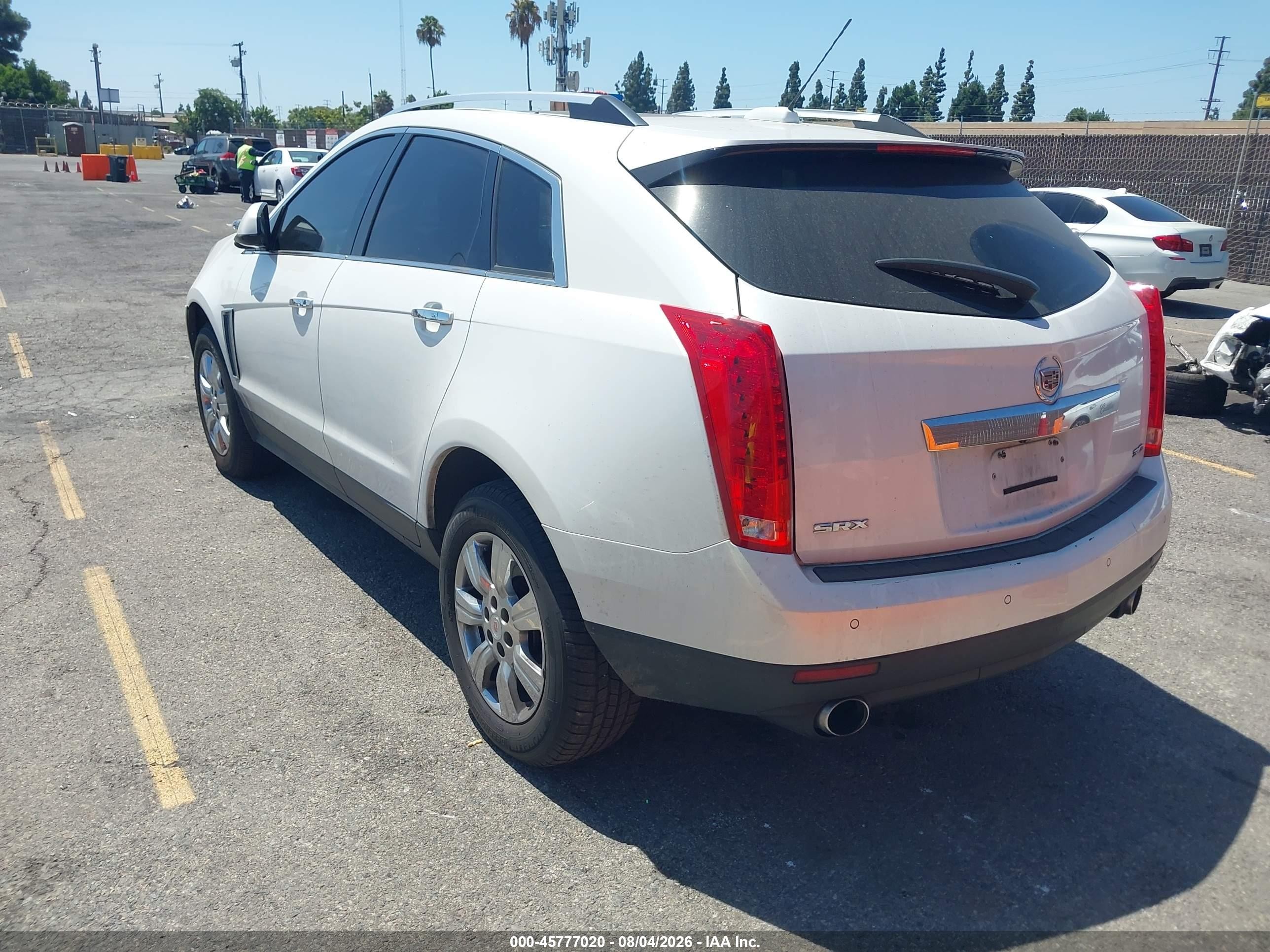 2015 Cadillac Srx Luxury Collection White vin: 3GYFNBE34FS628780