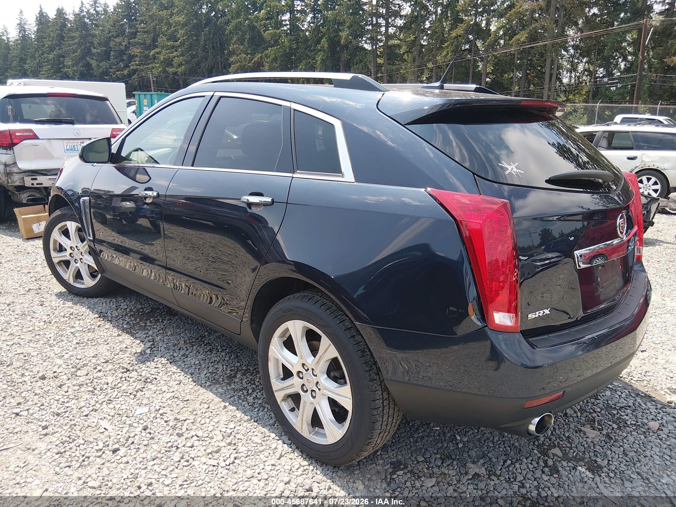 2014 Cadillac Srx Luxury Collection Dark Blue vin: 3GYFNBE35ES580382