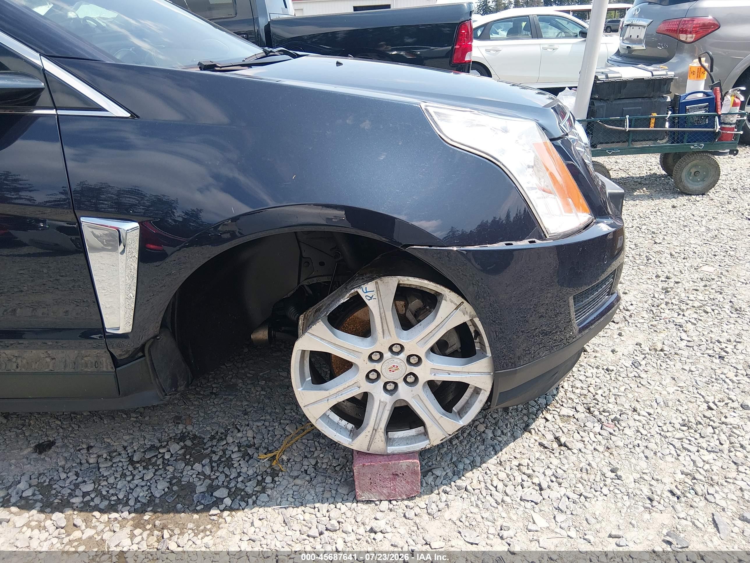 2014 Cadillac Srx Luxury Collection Dark Blue vin: 3GYFNBE35ES580382