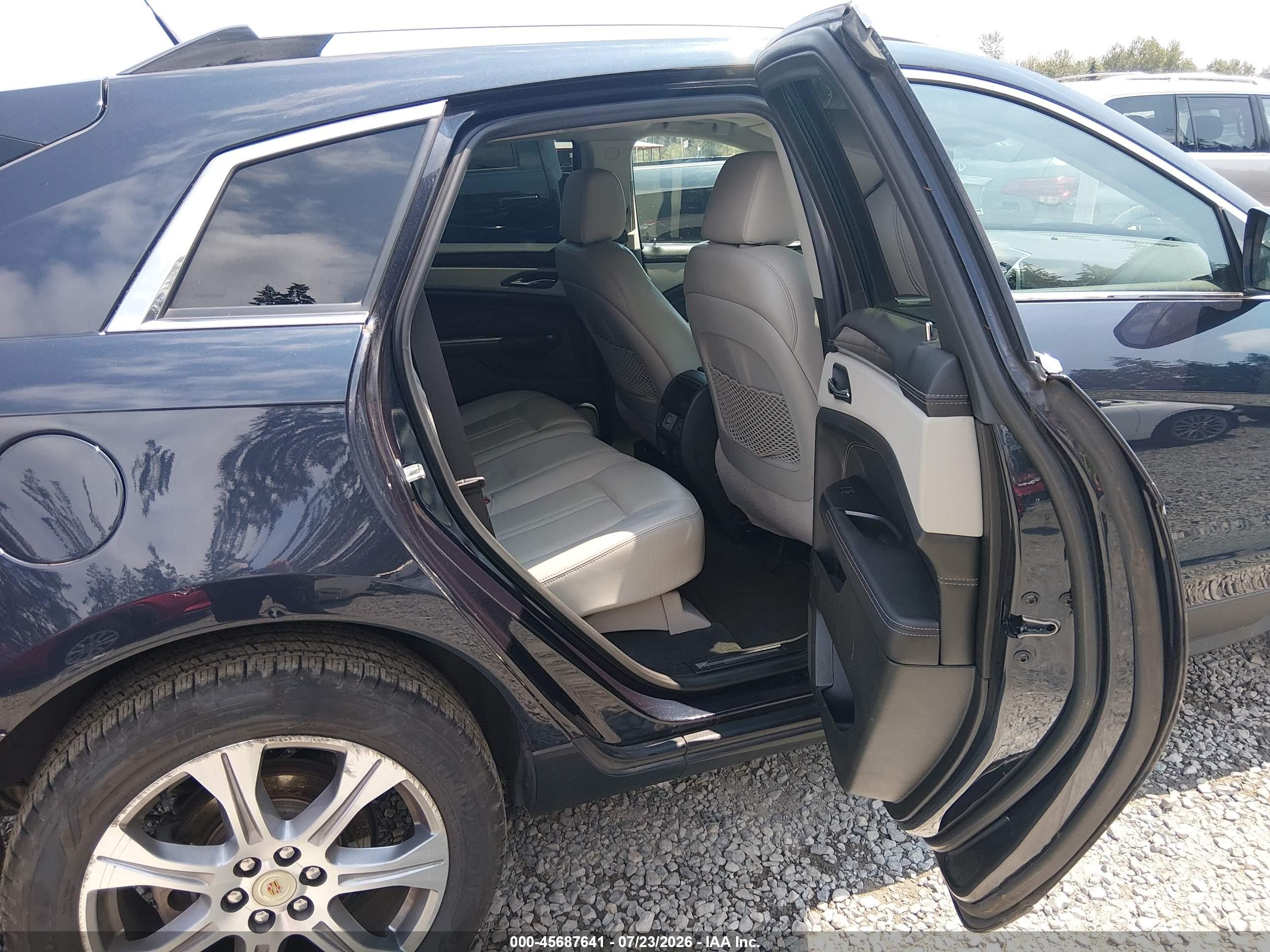 2014 Cadillac Srx Luxury Collection Dark Blue vin: 3GYFNBE35ES580382