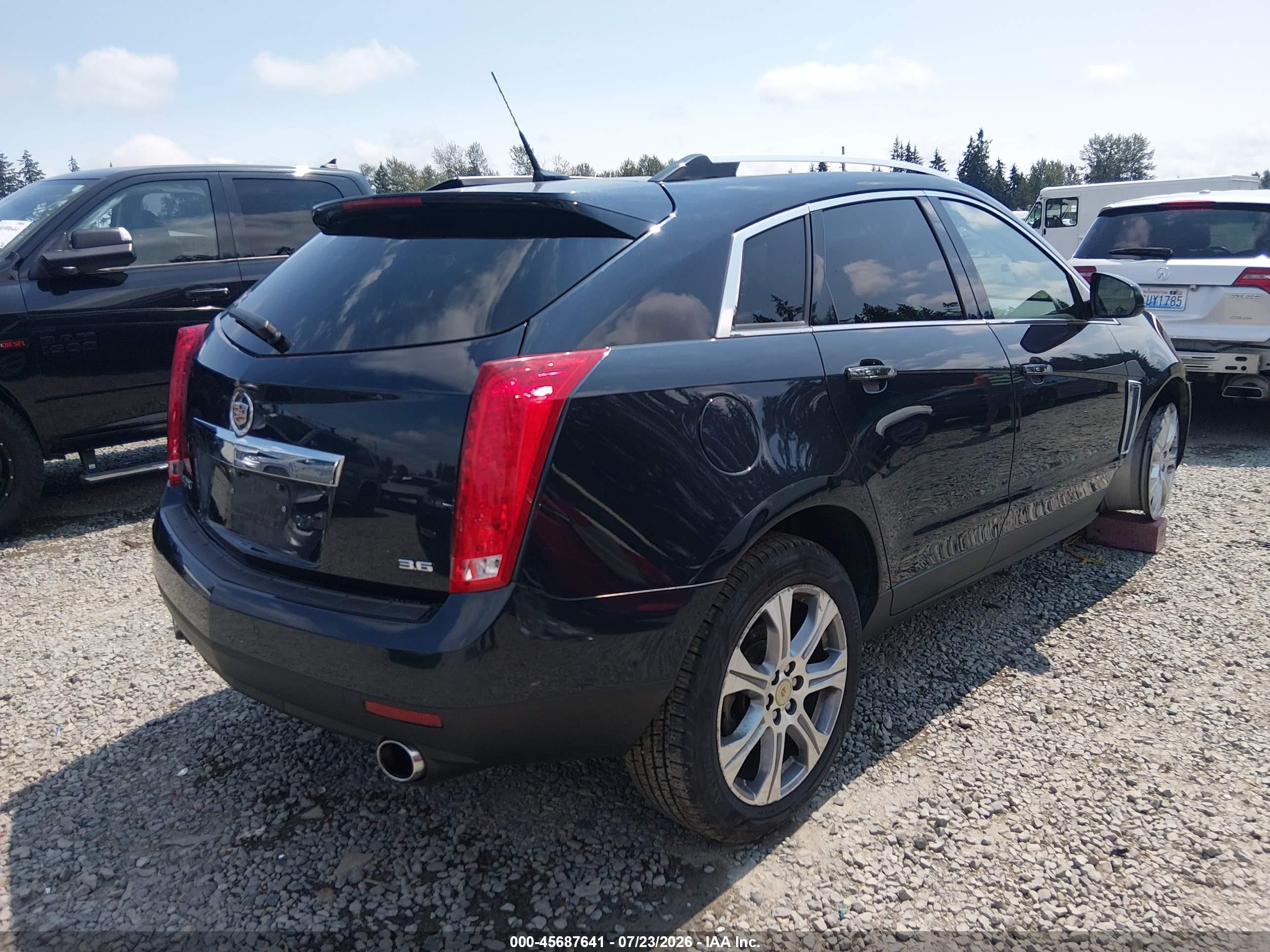 2014 Cadillac Srx Luxury Collection Dark Blue vin: 3GYFNBE35ES580382