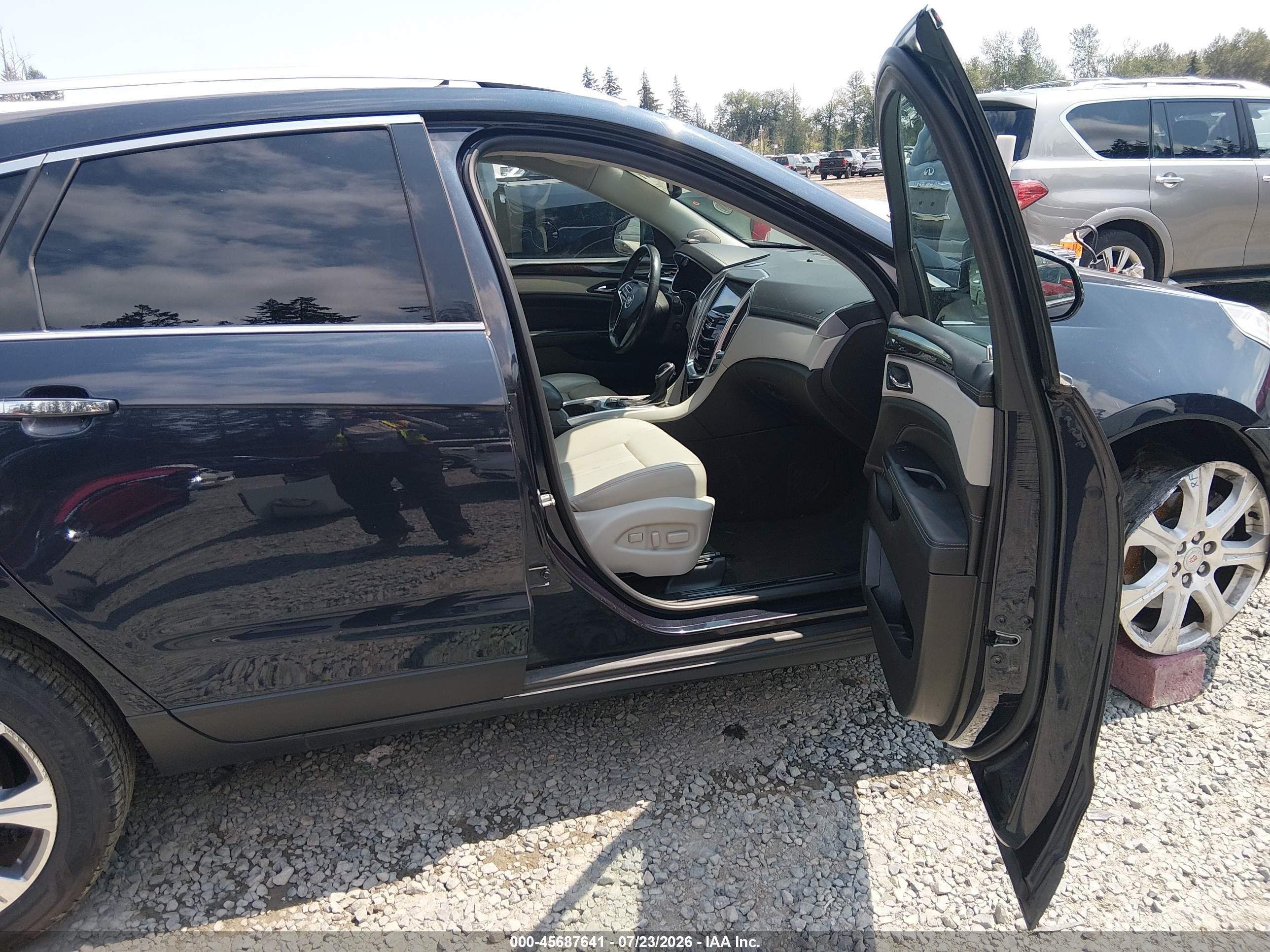 2014 Cadillac Srx Luxury Collection Dark Blue vin: 3GYFNBE35ES580382