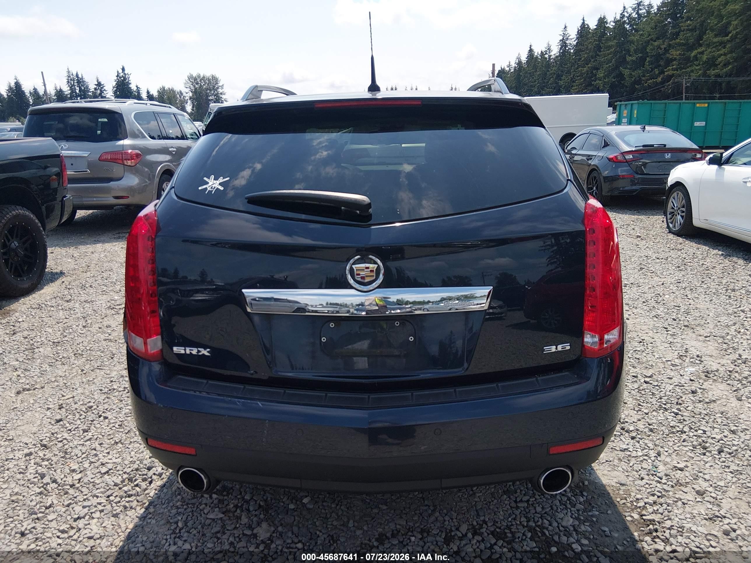 2014 Cadillac Srx Luxury Collection Dark Blue vin: 3GYFNBE35ES580382