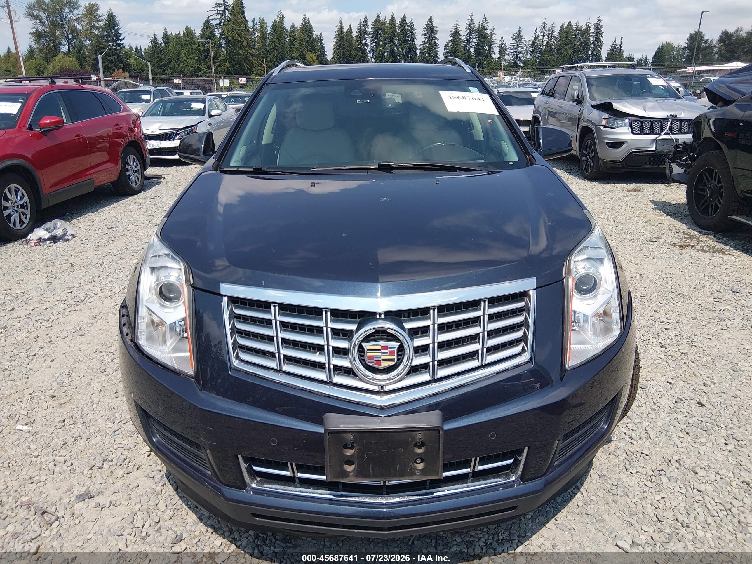 2014 Cadillac Srx Luxury Collection Dark Blue vin: 3GYFNBE35ES580382