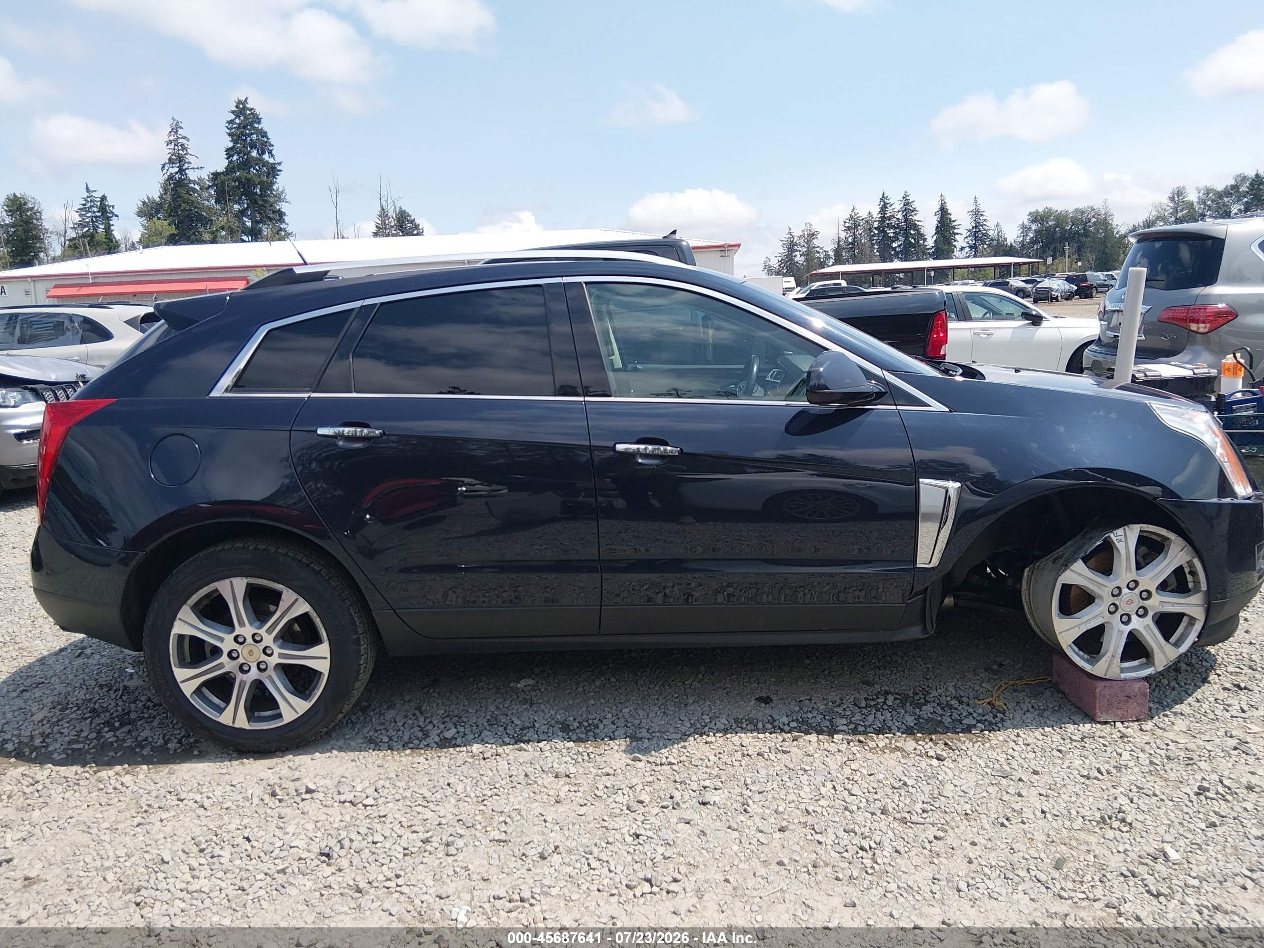 2014 Cadillac Srx Luxury Collection Dark Blue vin: 3GYFNBE35ES580382