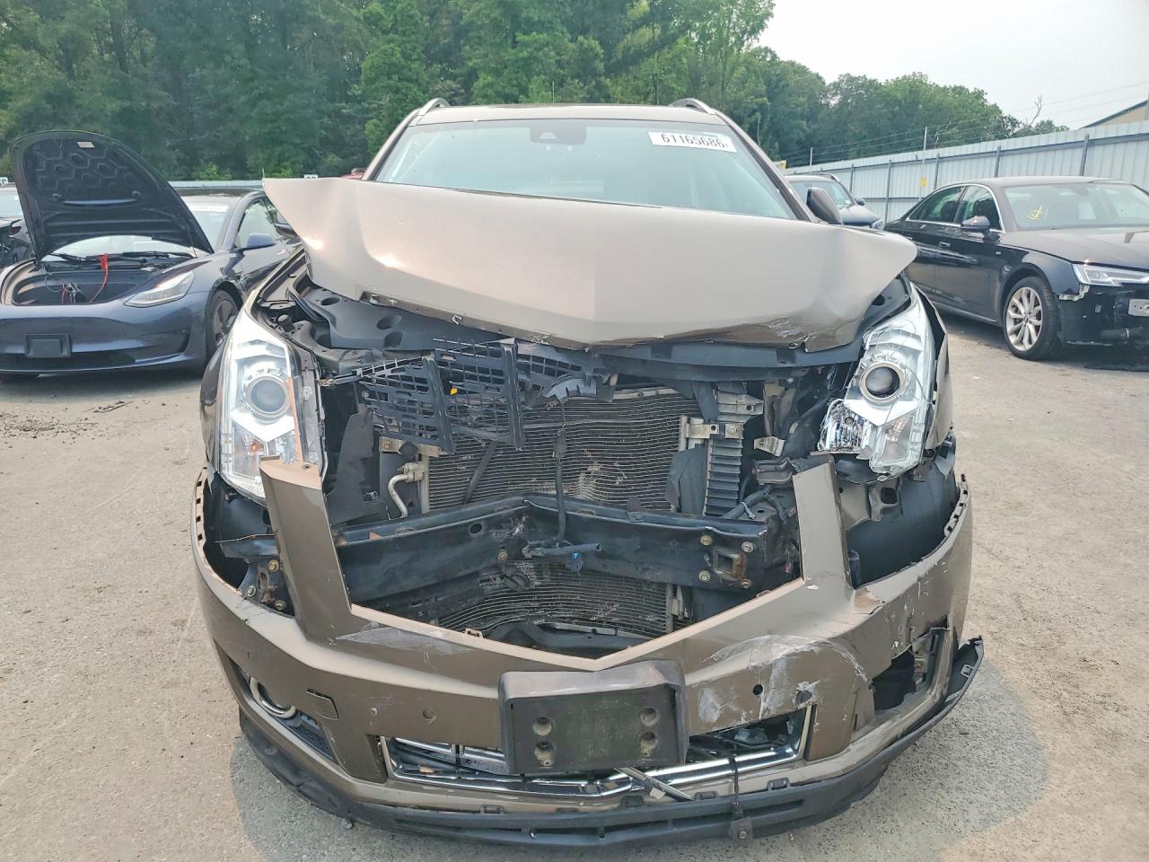 2014 Cadillac Srx Luxury Collection Коричневый vin: 3GYFNBE35ES590233