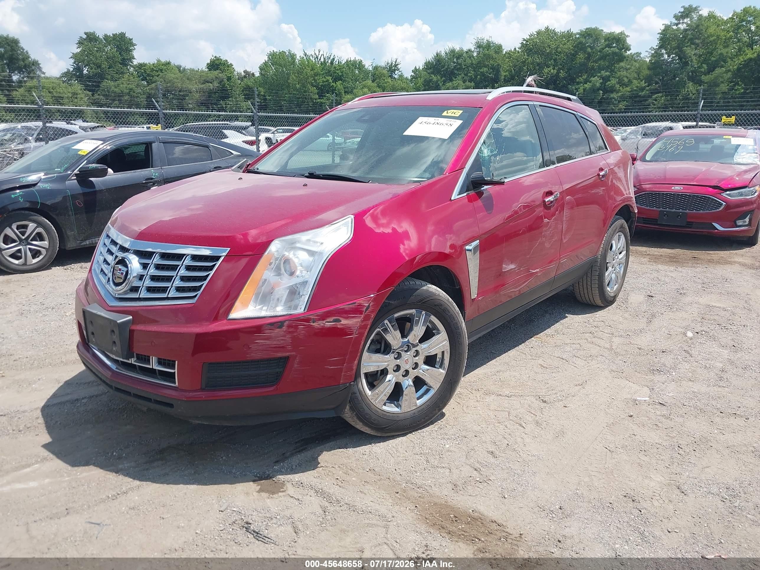 2014 Cadillac Srx Luxury Collection Красный vin: 3GYFNBE35ES597361