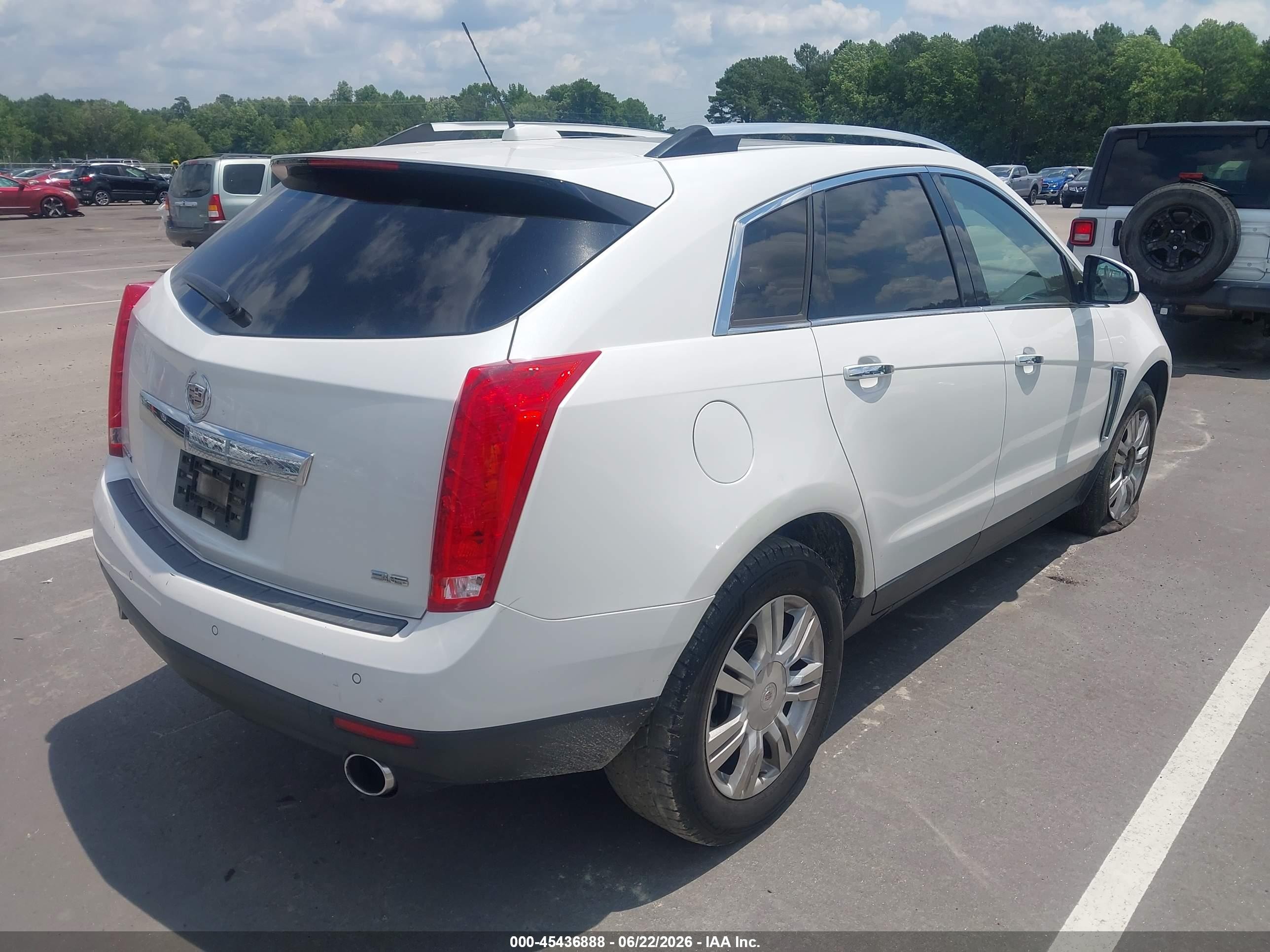 2015 Cadillac Srx Luxury Collection White vin: 3GYFNBE35FS587057