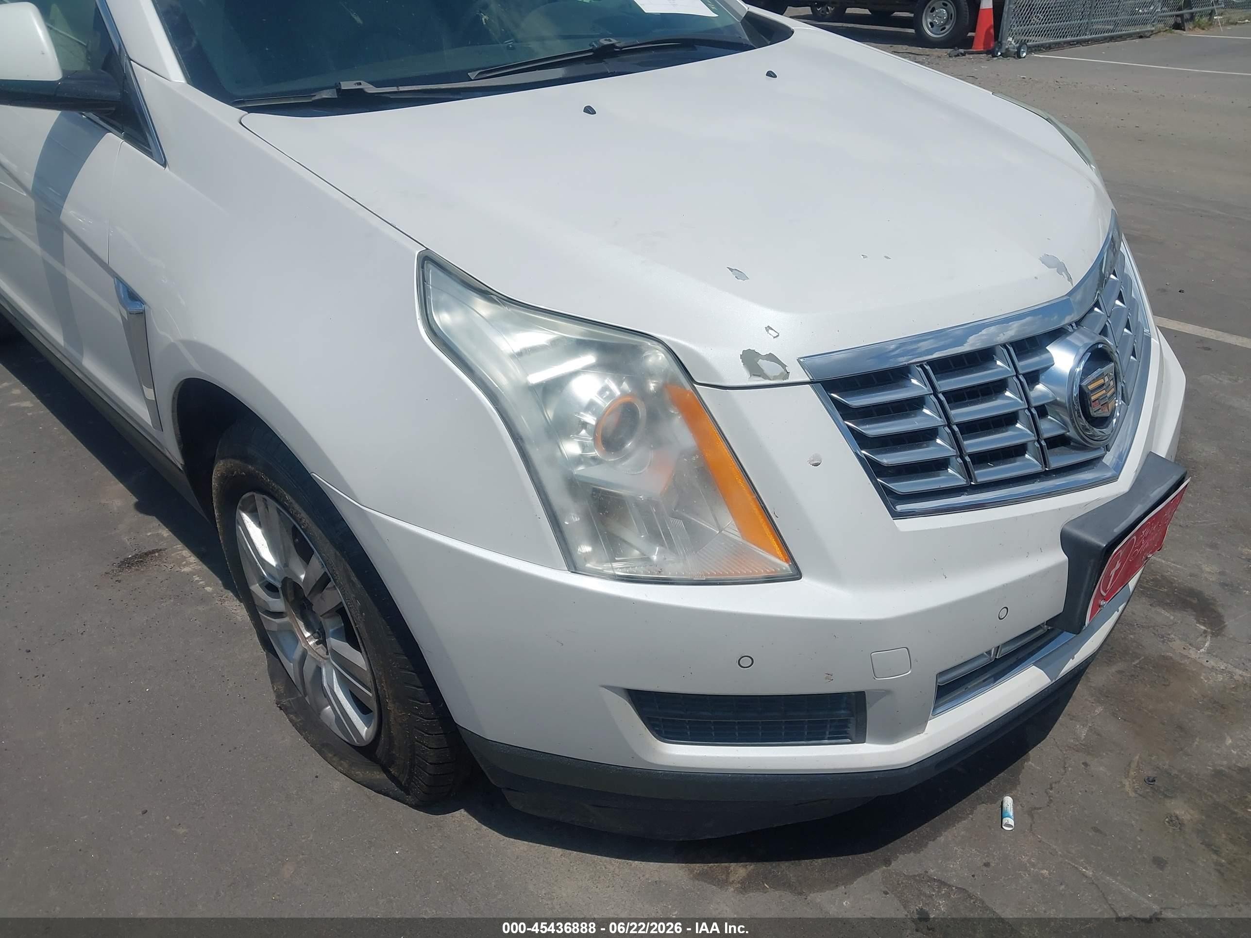 2015 Cadillac Srx Luxury Collection White vin: 3GYFNBE35FS587057