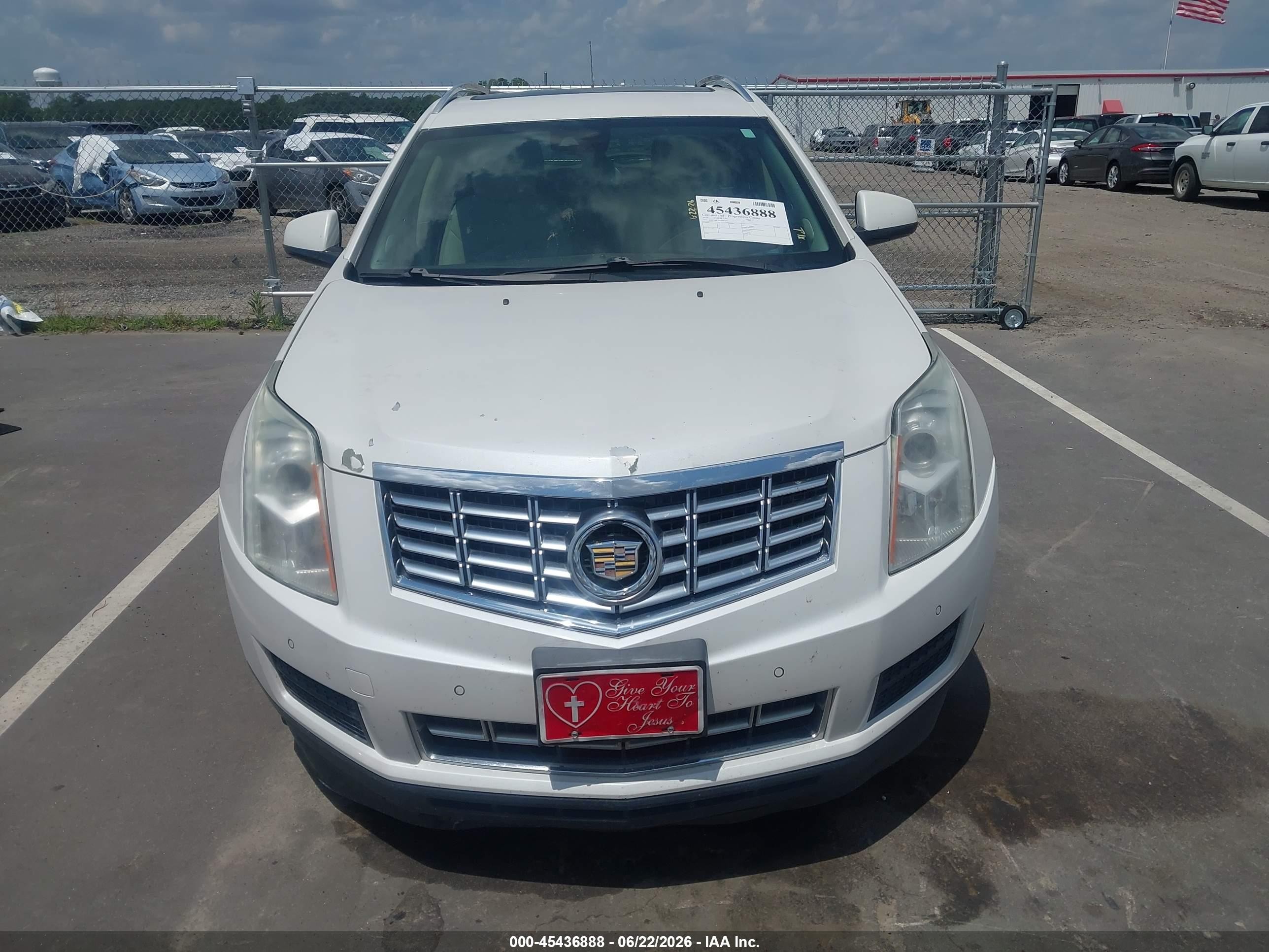 2015 Cadillac Srx Luxury Collection White vin: 3GYFNBE35FS587057