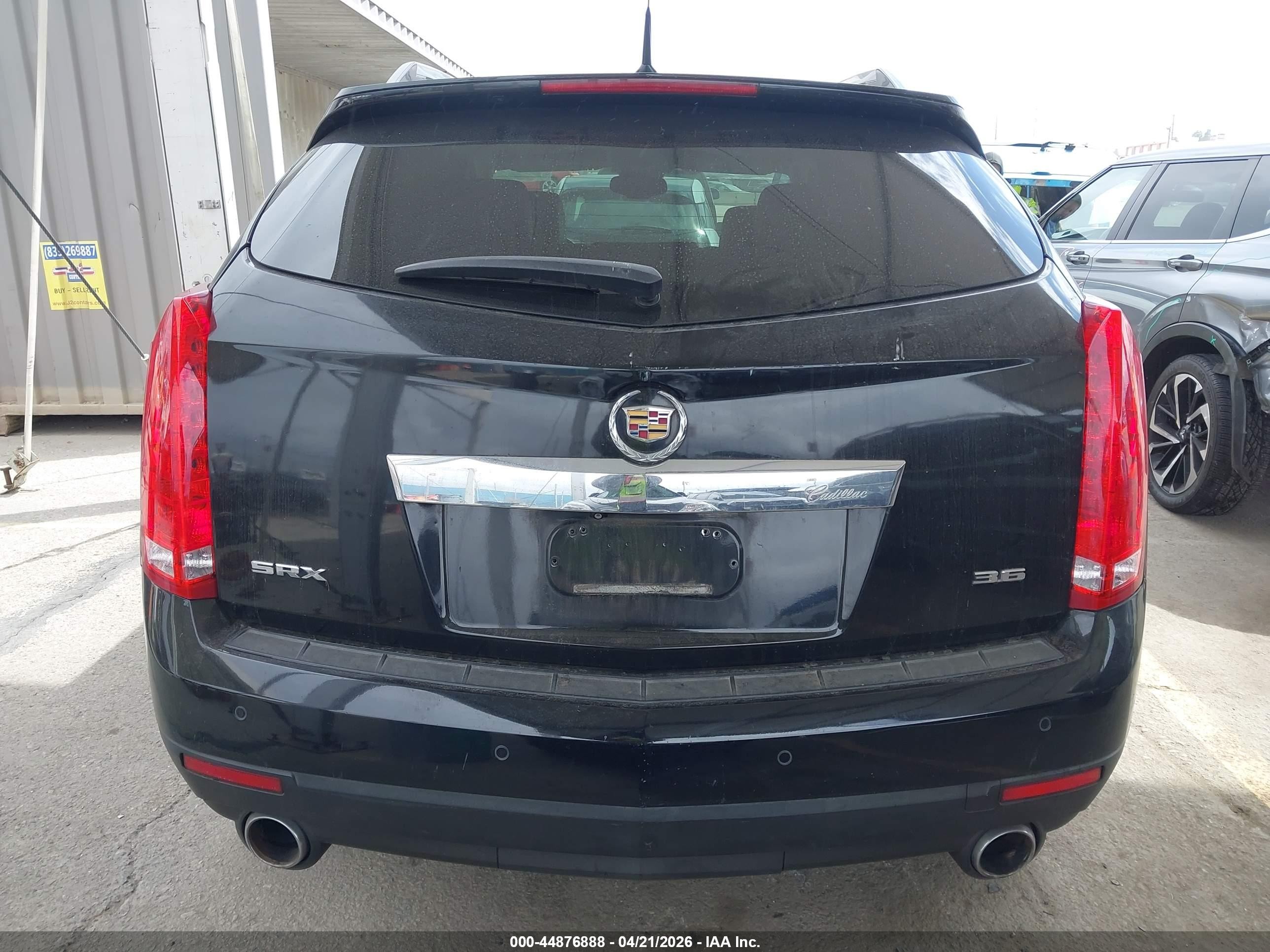 2012 Cadillac Srx Performance Collection Black vin: 3GYFNBE36CS609563