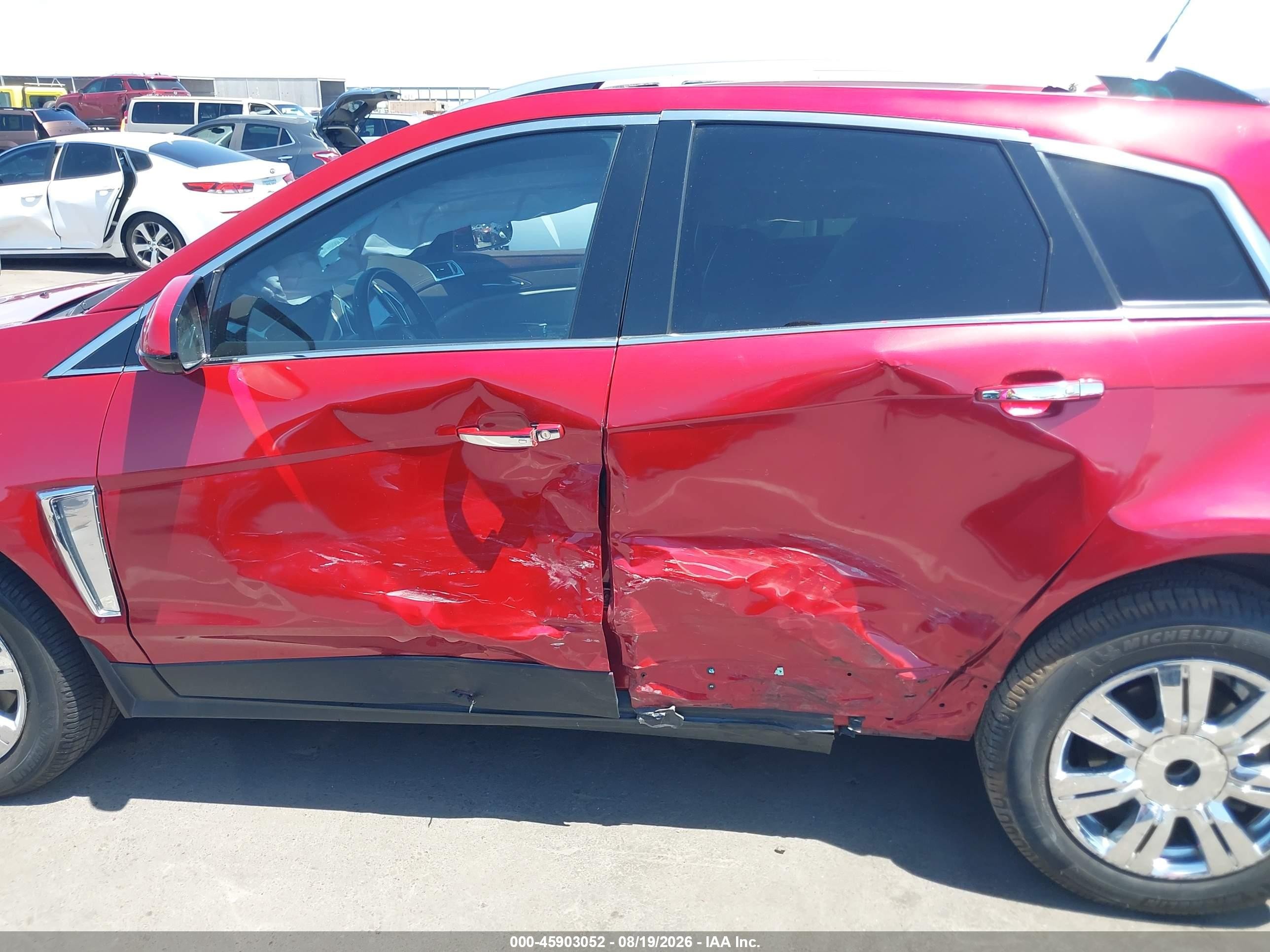 2014 Cadillac Srx Luxury Collection Red vin: 3GYFNBE36ES541185