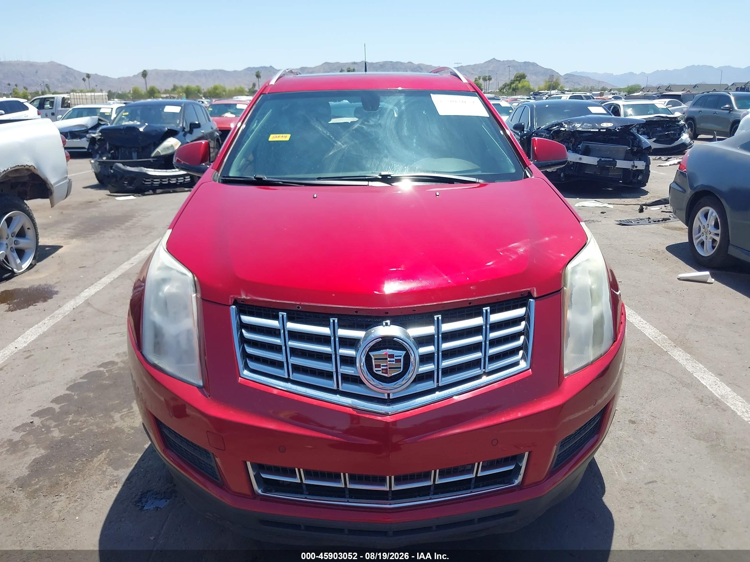 2014 Cadillac Srx Luxury Collection Red vin: 3GYFNBE36ES541185