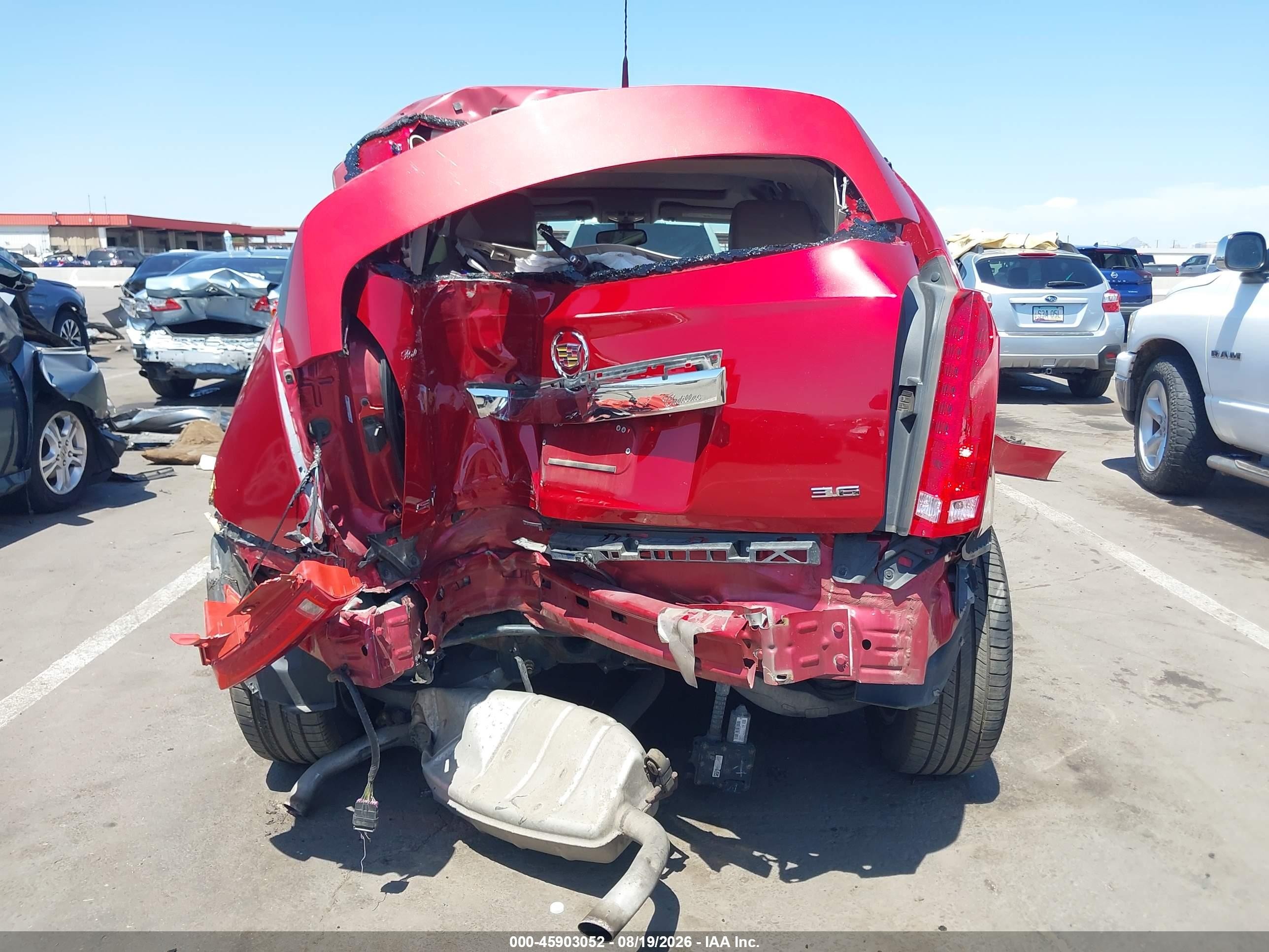 2014 Cadillac Srx Luxury Collection Red vin: 3GYFNBE36ES541185