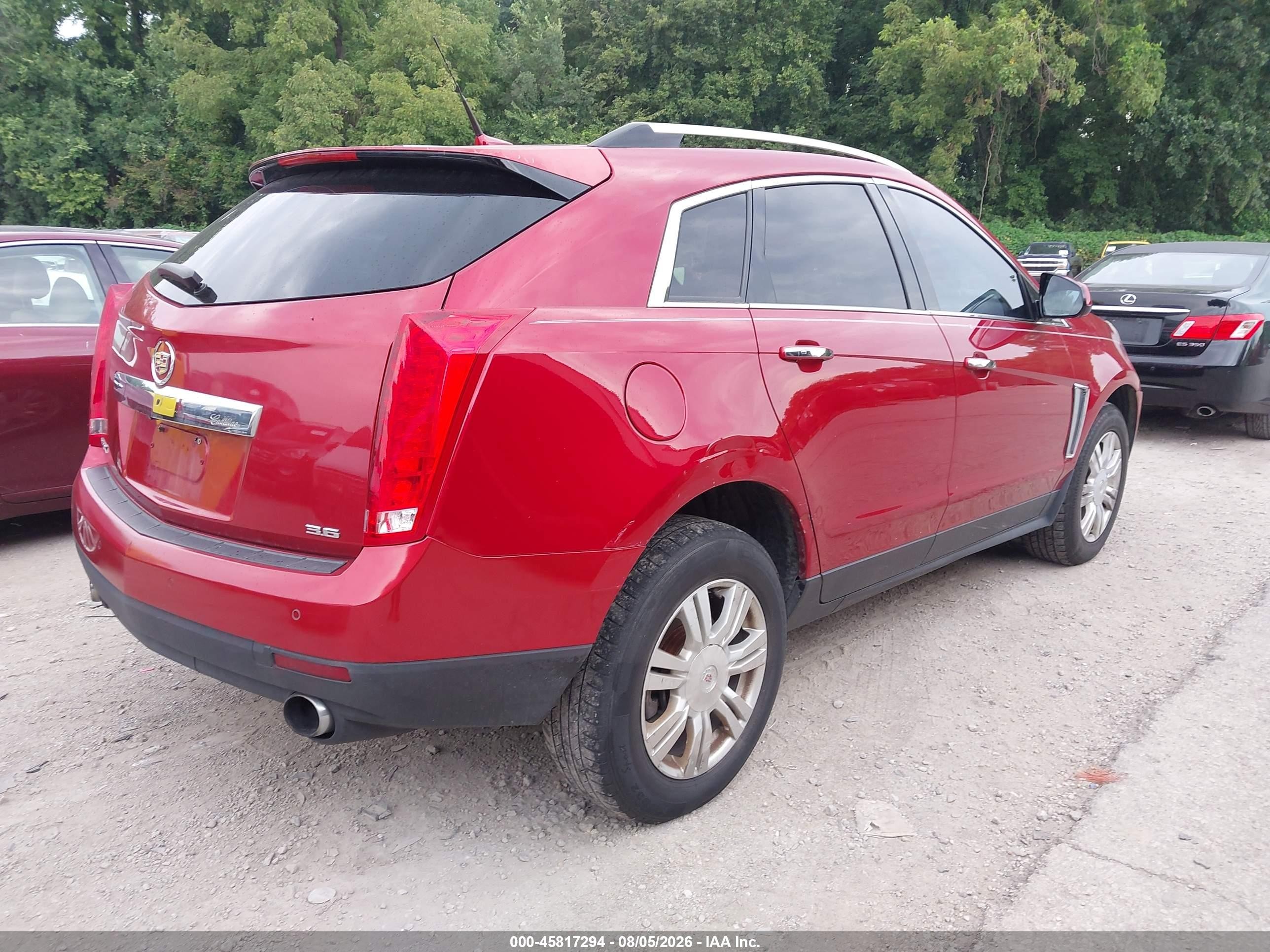 2014 Cadillac Srx Luxury Collection Red vin: 3GYFNBE36ES555121