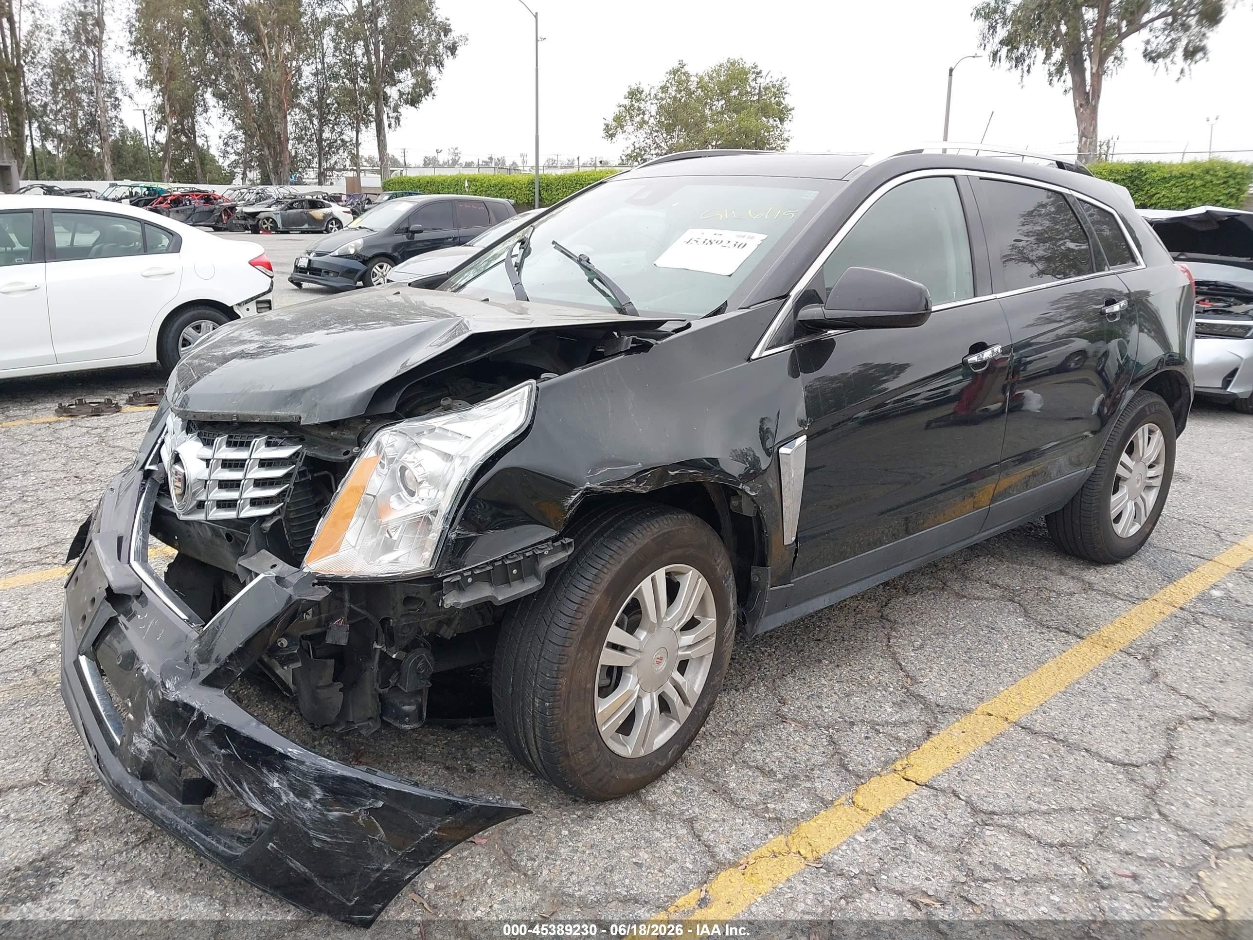2015 Cadillac Srx Luxury Collection Black vin: 3GYFNBE36FS556433