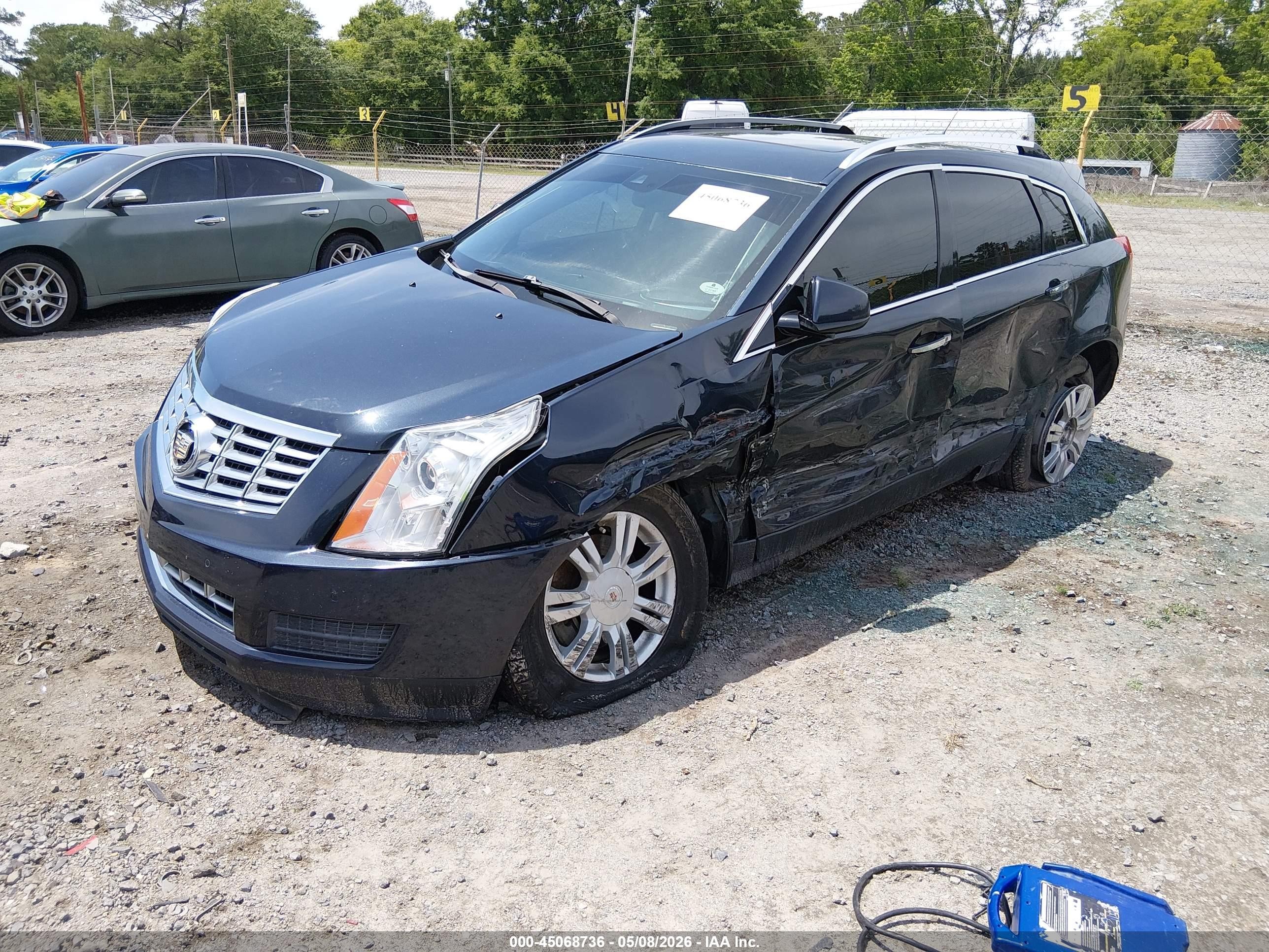 2015 Cadillac Srx Luxury Collection Blue vin: 3GYFNBE36FS607641