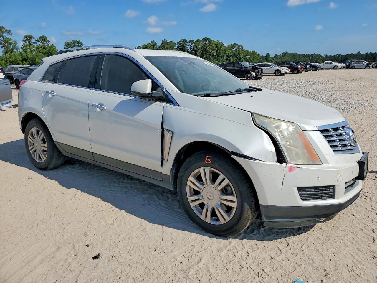 2014 Cadillac Srx Luxury Collection White vin: 3GYFNBE37ES545553