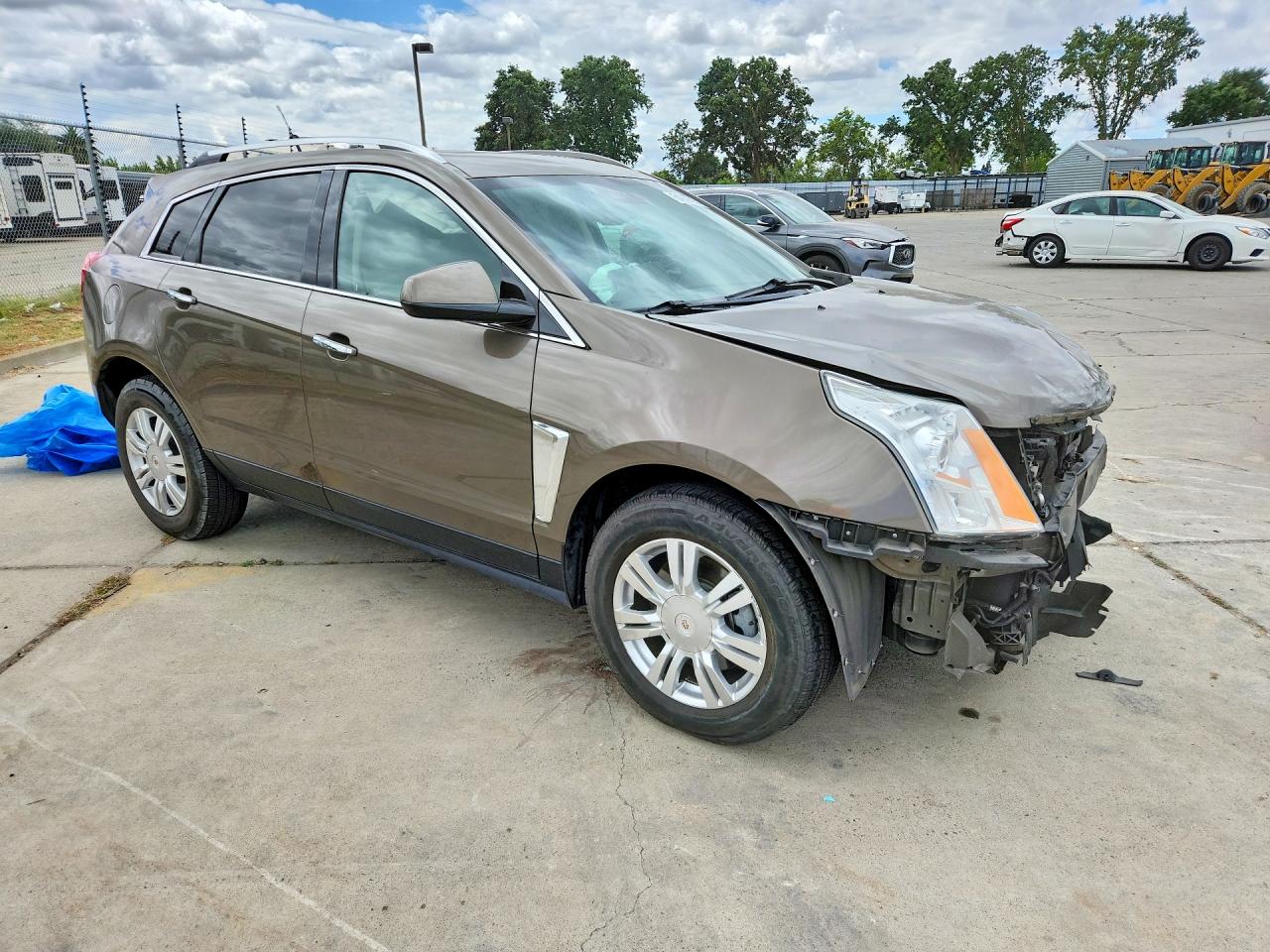 2014 Cadillac Srx Luxury Collection Brown vin: 3GYFNBE37ES614709