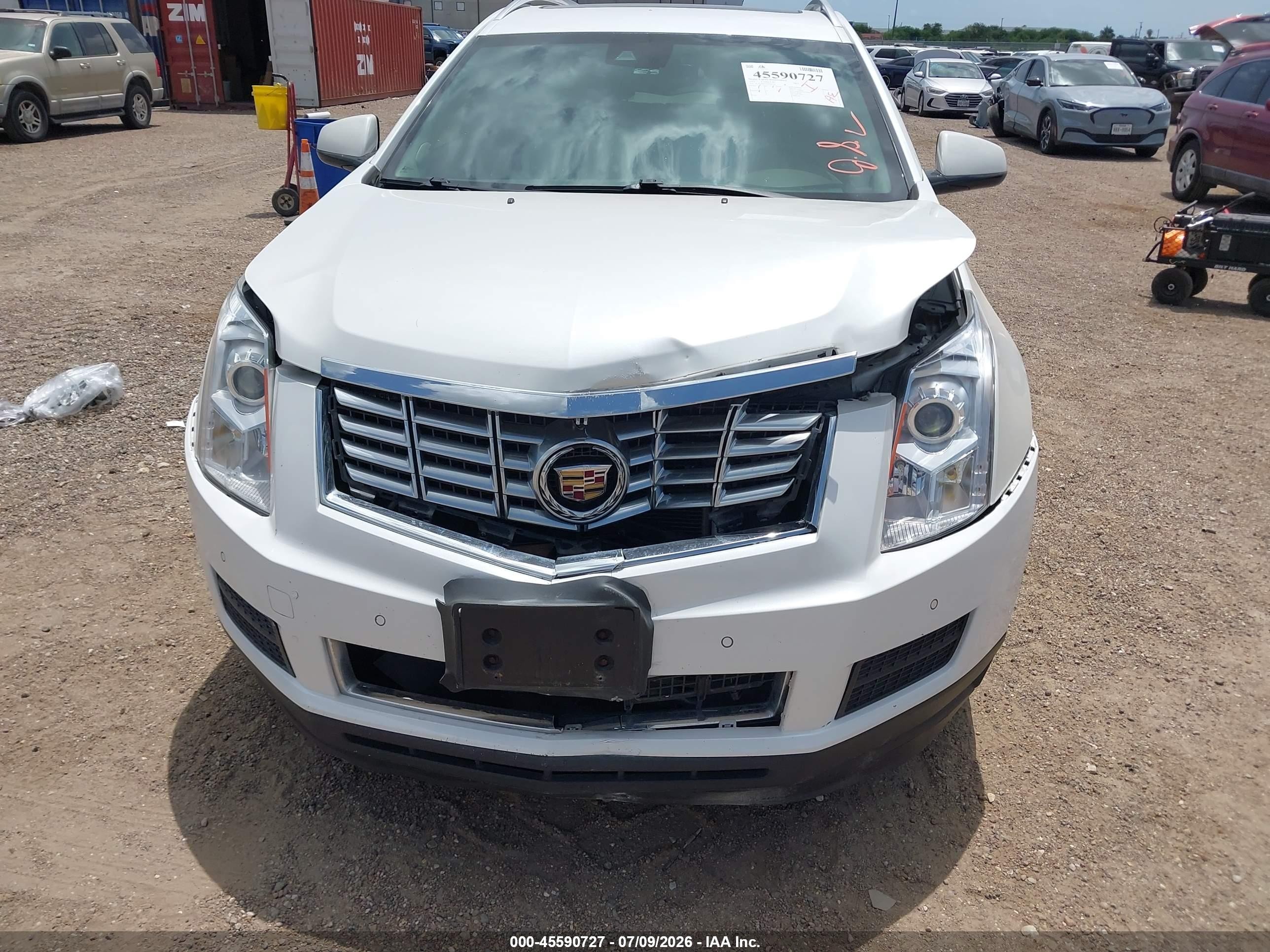 2015 Cadillac Srx Luxury Collection White vin: 3GYFNBE37FS516250