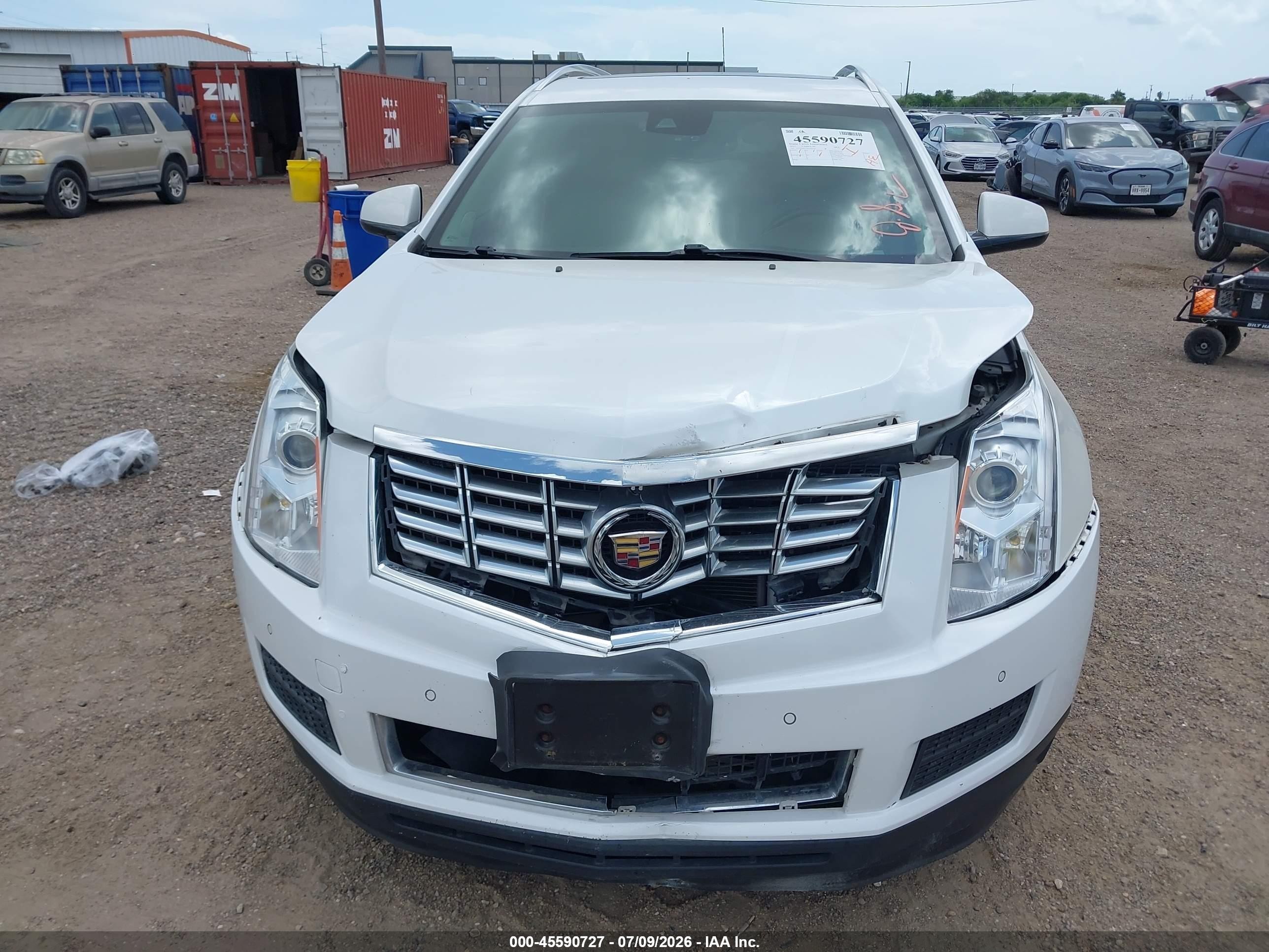 2015 Cadillac Srx Luxury Collection White vin: 3GYFNBE37FS516250