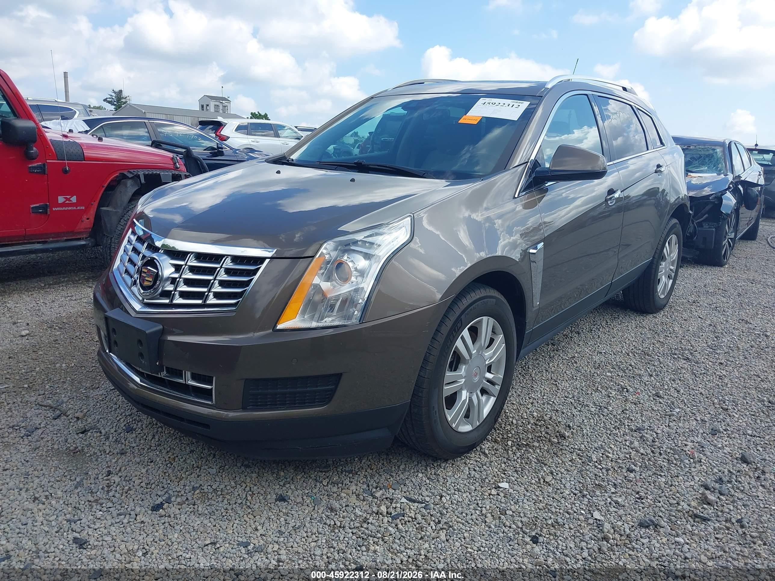 2015 Cadillac Srx Luxury Collection Brown vin: 3GYFNBE37FS604473