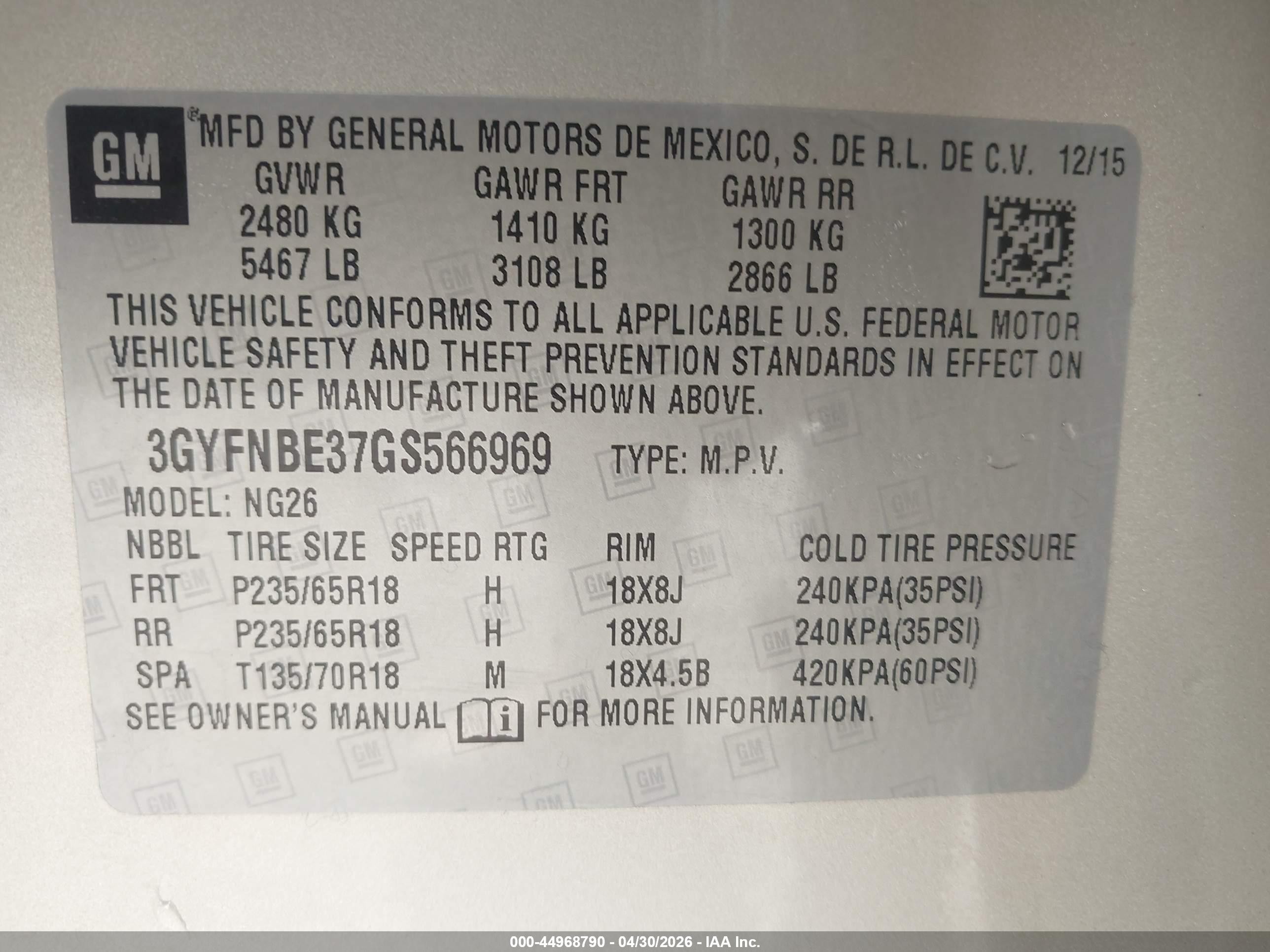 2016 Cadillac Srx Luxury Collection Золотой vin: 3GYFNBE37GS566969