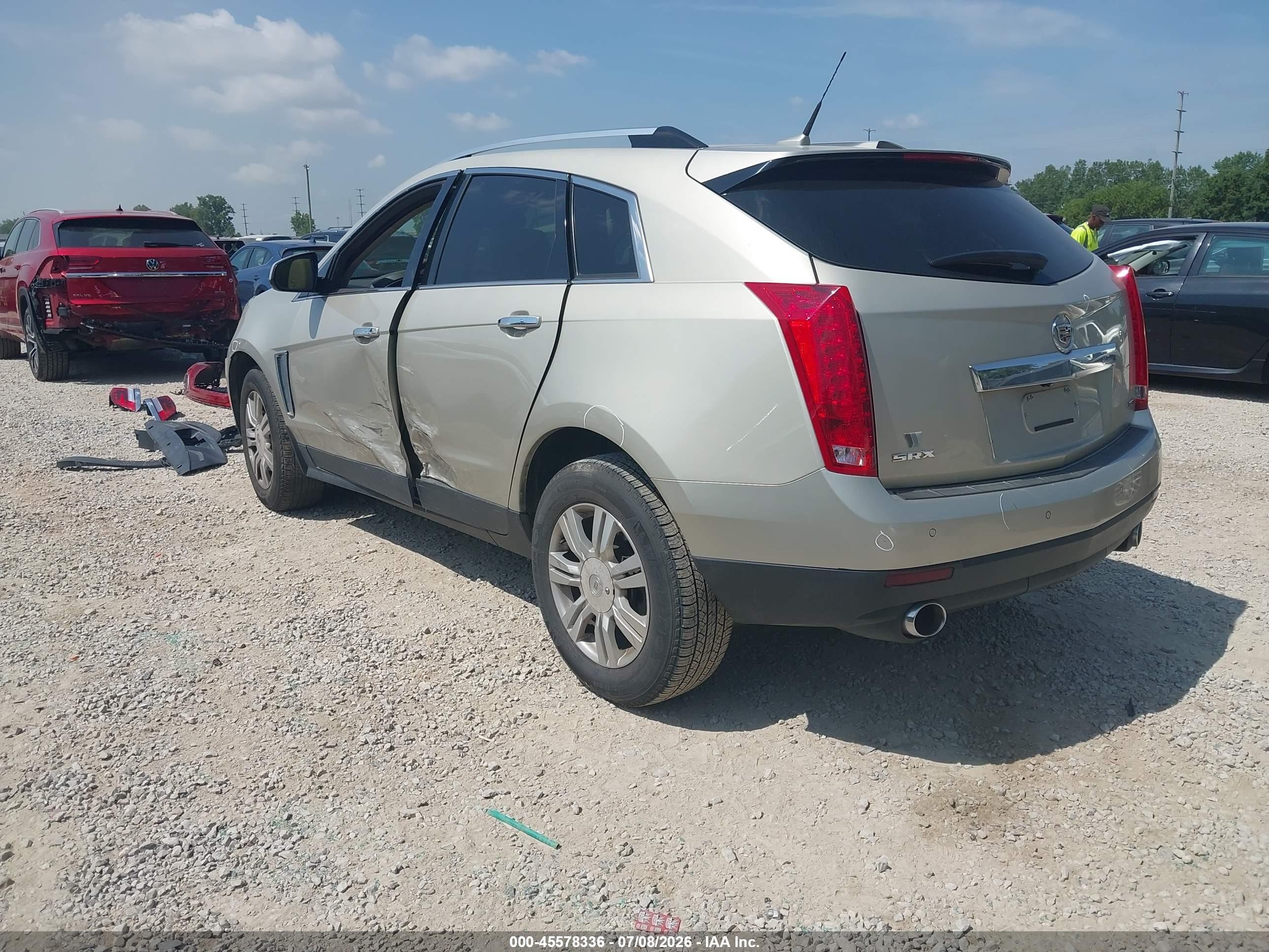 2014 Cadillac Srx Luxury Collection Gold vin: 3GYFNBE38ES597693