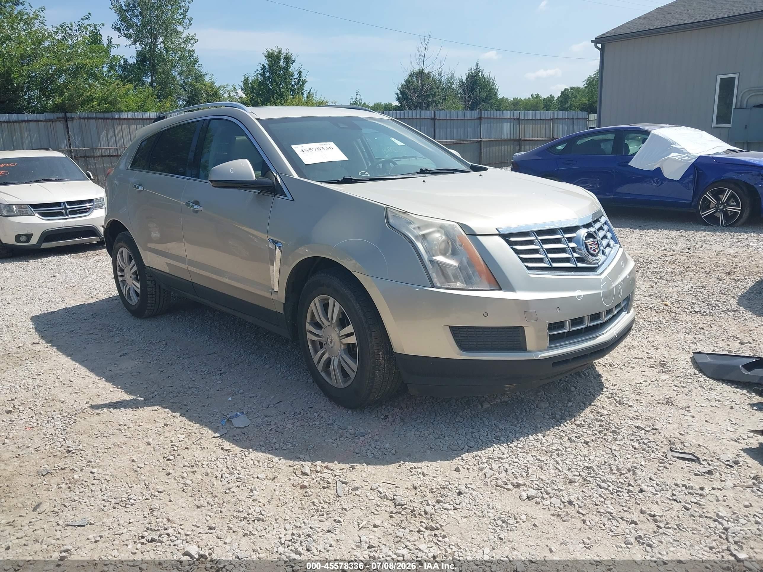 2014 Cadillac Srx Luxury Collection Gold vin: 3GYFNBE38ES597693