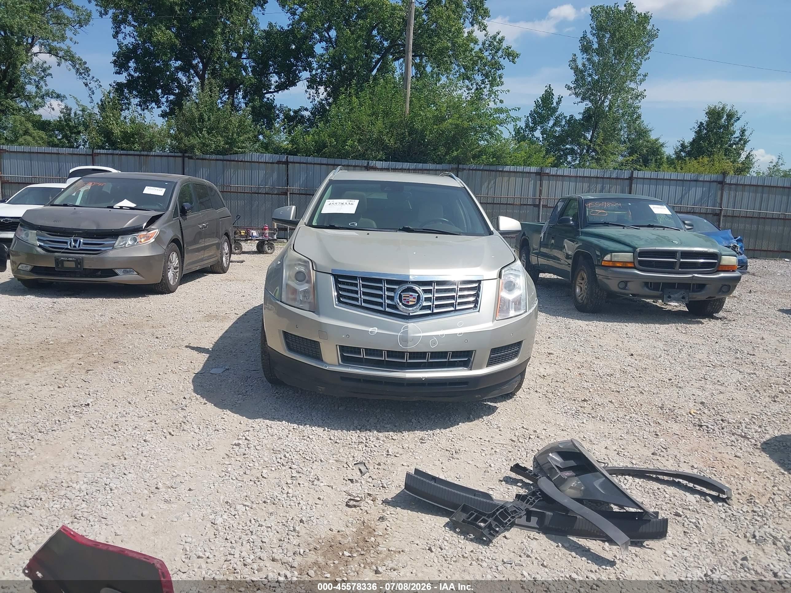 2014 Cadillac Srx Luxury Collection Gold vin: 3GYFNBE38ES597693
