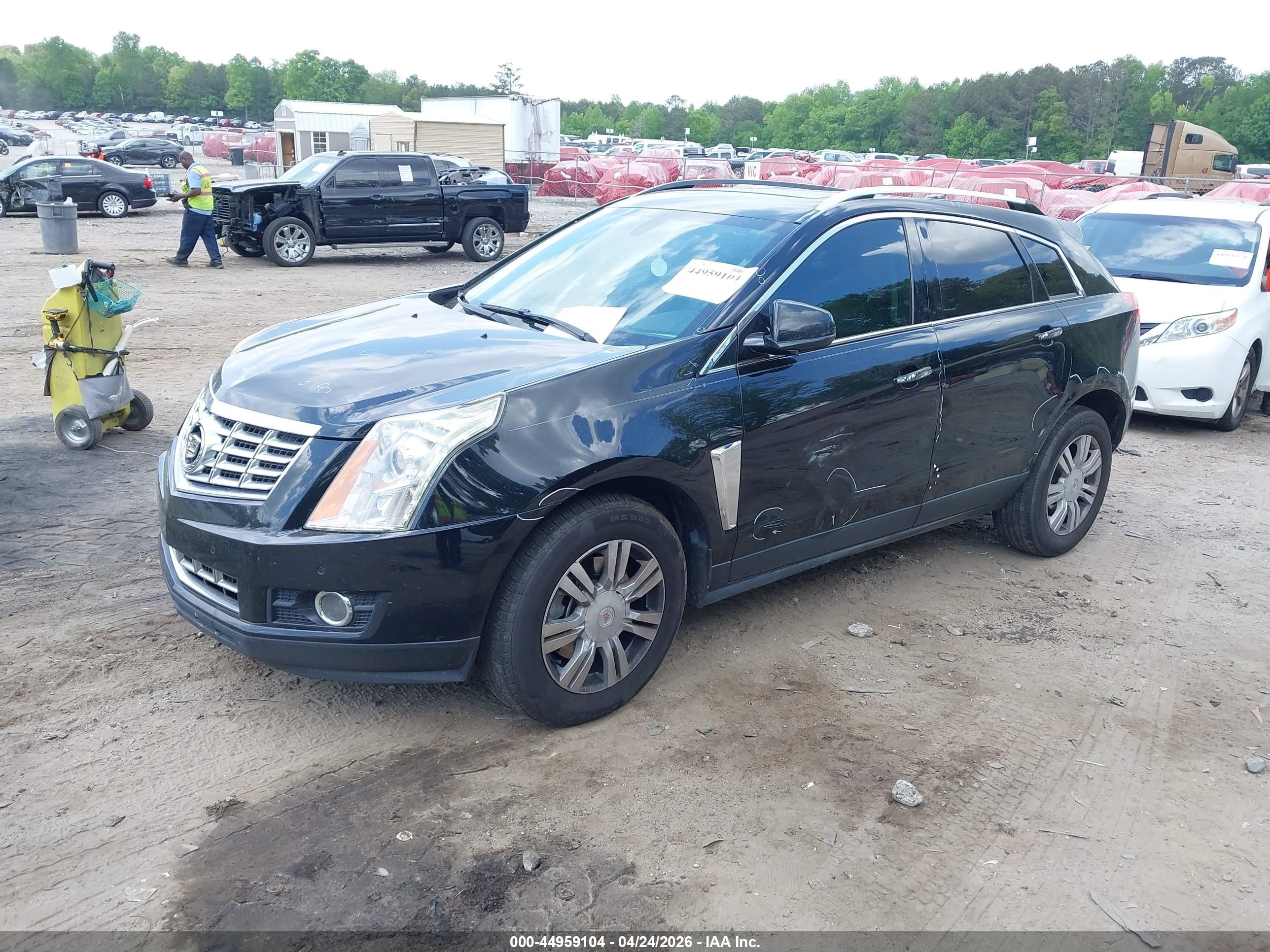 2015 Cadillac Srx Luxury Collection Черный vin: 3GYFNBE38FS544283