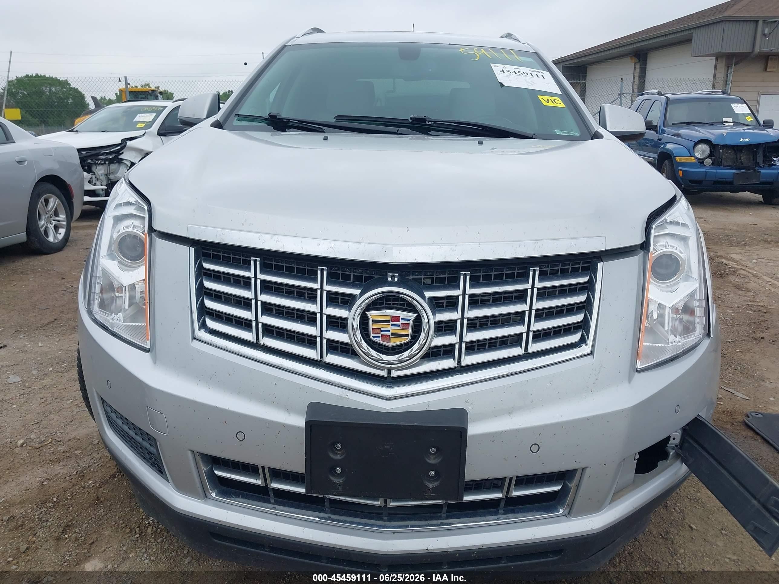 2015 Cadillac Srx Luxury Collection Silver vin: 3GYFNBE38FS547054