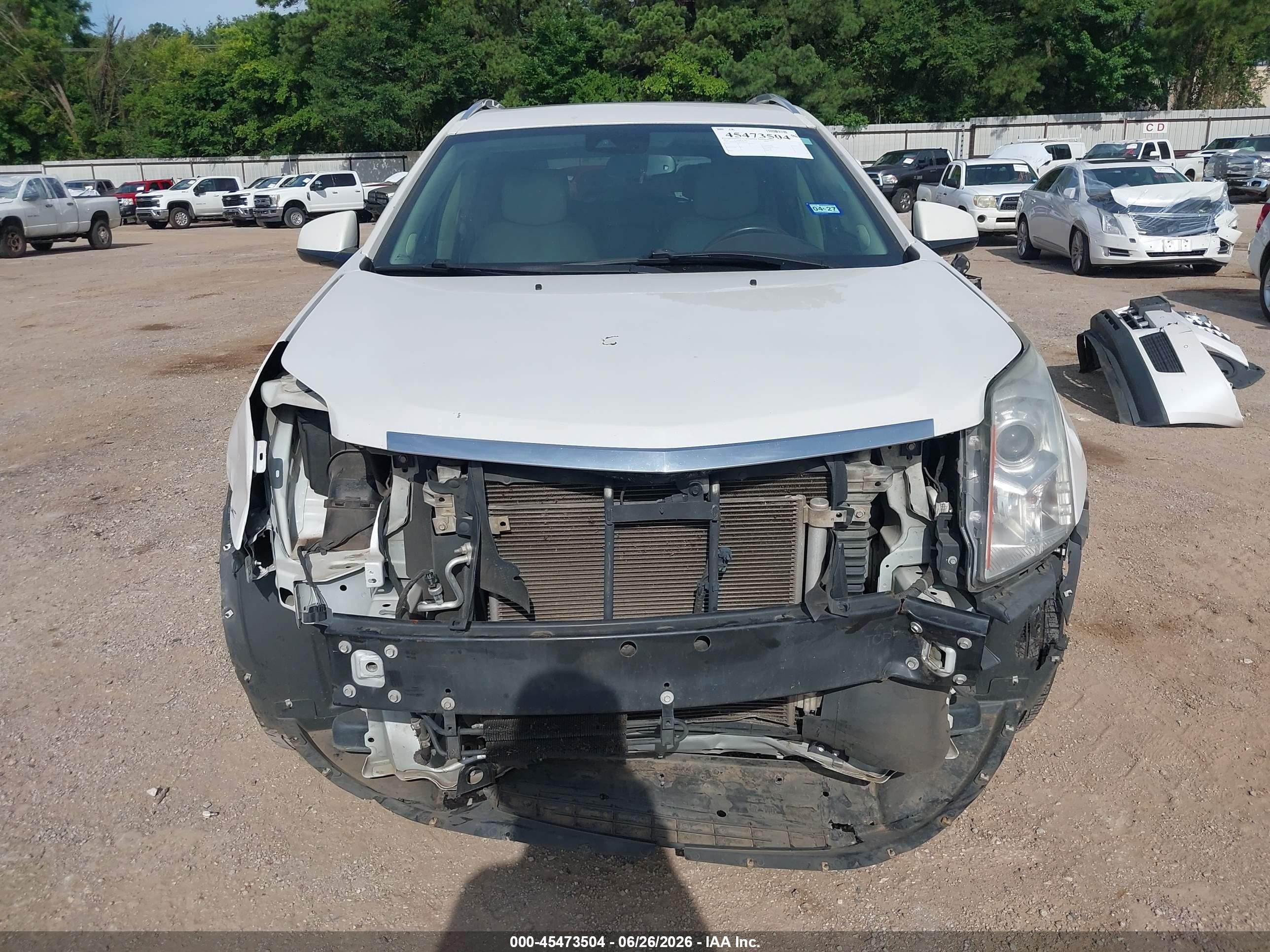 2015 Cadillac Srx Luxury Collection Белый vin: 3GYFNBE38FS599140