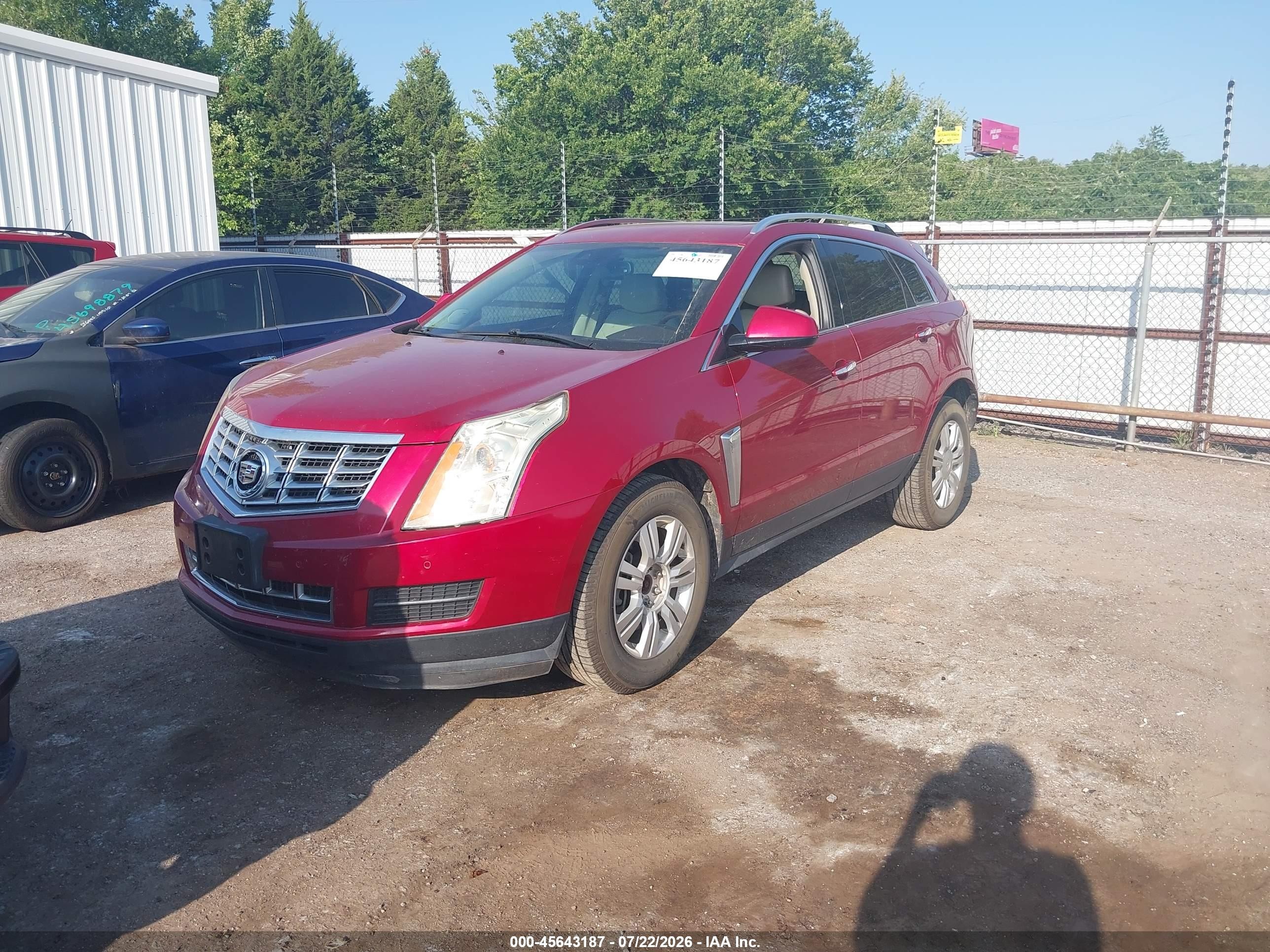 2015 Cadillac Srx Luxury Collection Red vin: 3GYFNBE38FS632136