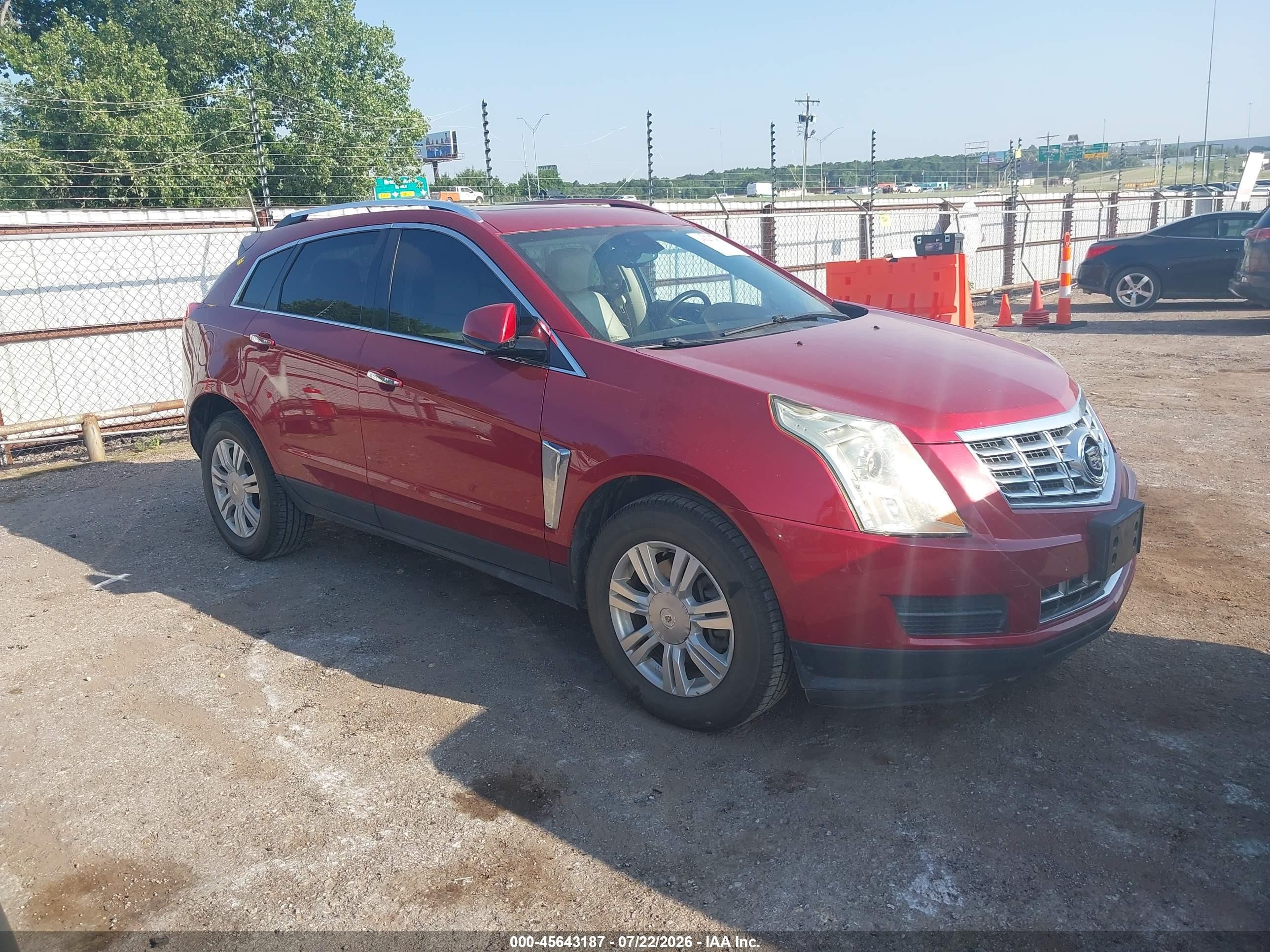 2015 Cadillac Srx Luxury Collection Red vin: 3GYFNBE38FS632136