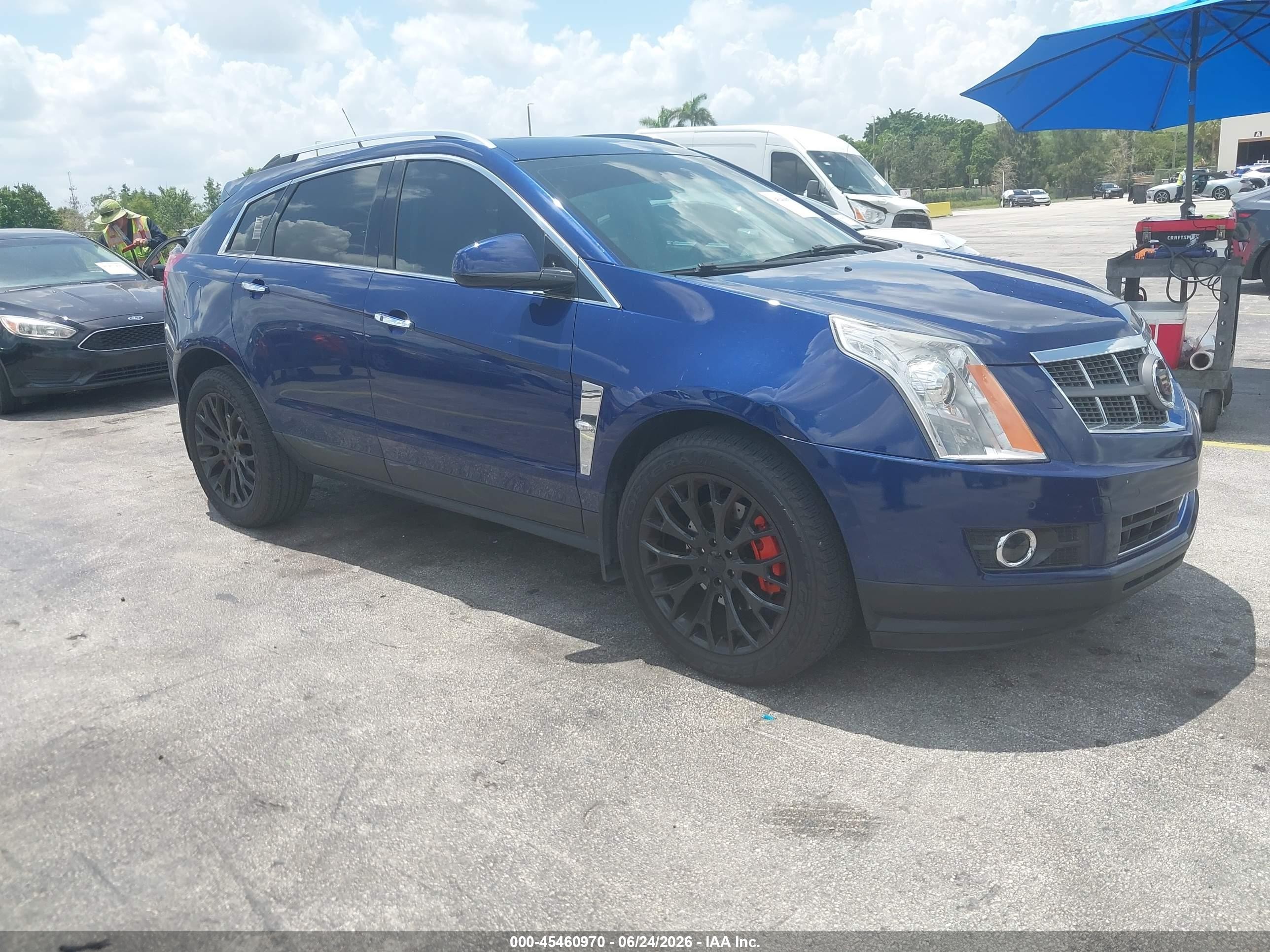 2012 Cadillac Srx Performance Collection Blue vin: 3GYFNBE39CS517783