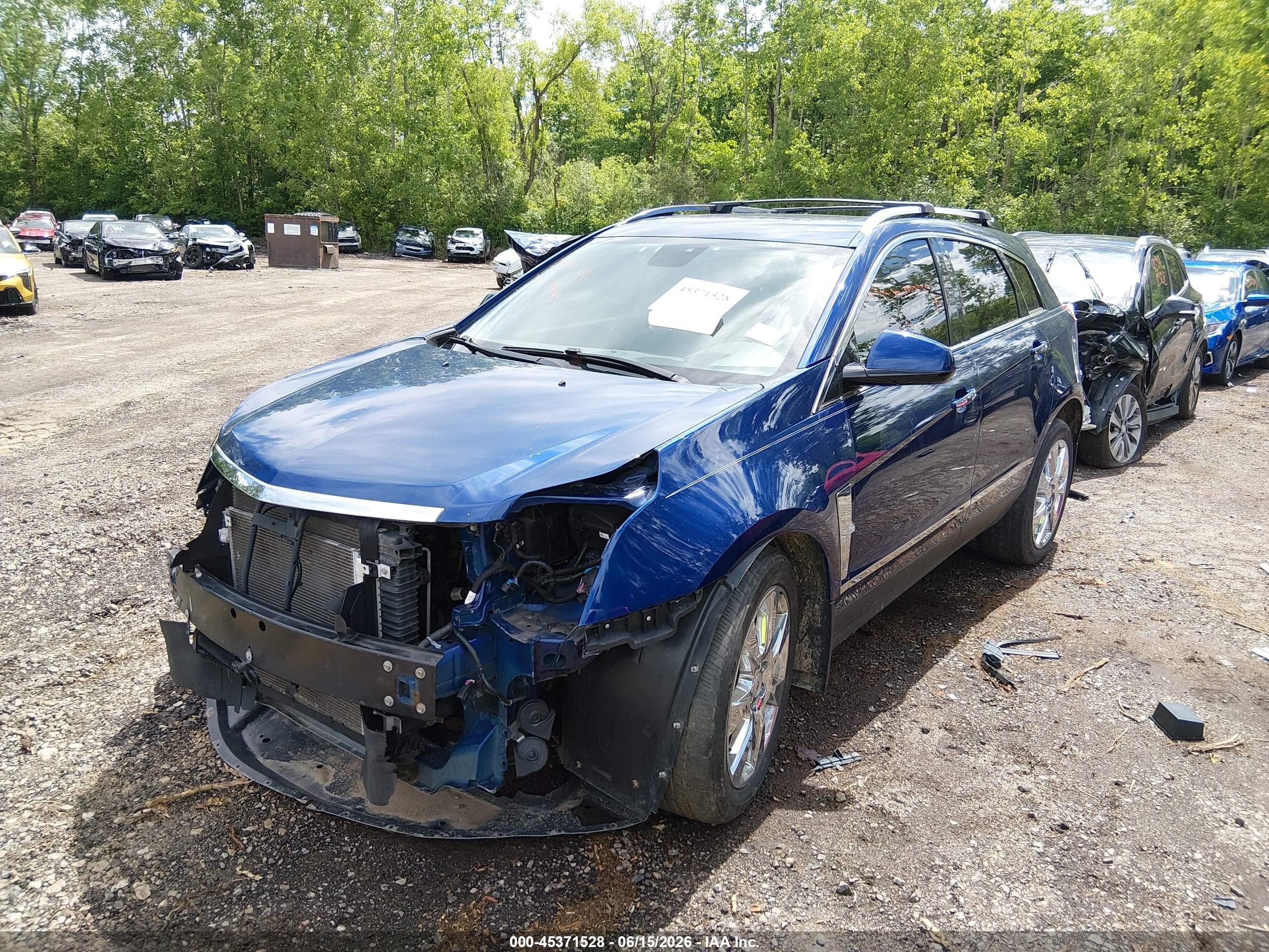 2012 Cadillac Srx Performance Collection Blue vin: 3GYFNBE39CS623361