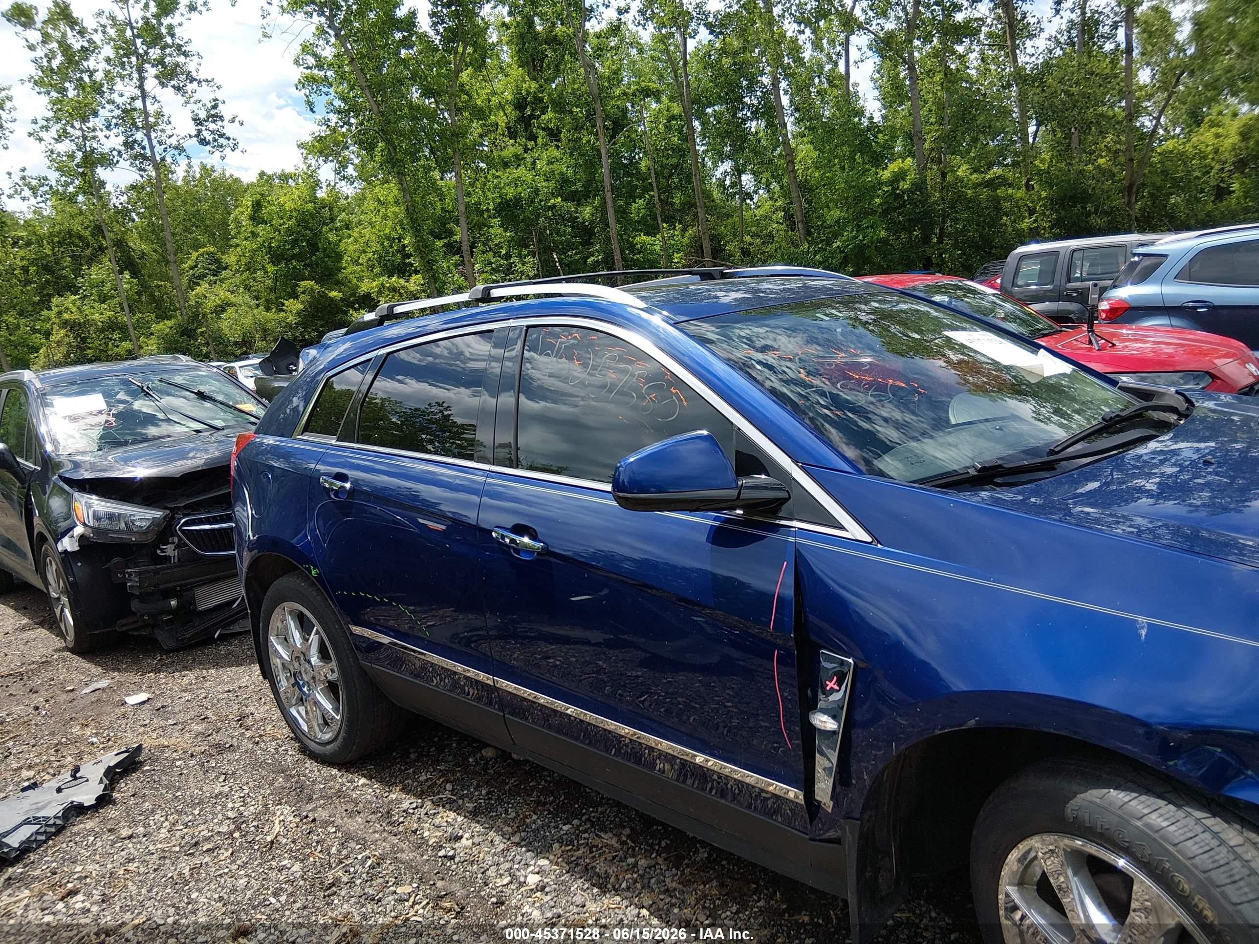 2012 Cadillac Srx Performance Collection Blue vin: 3GYFNBE39CS623361