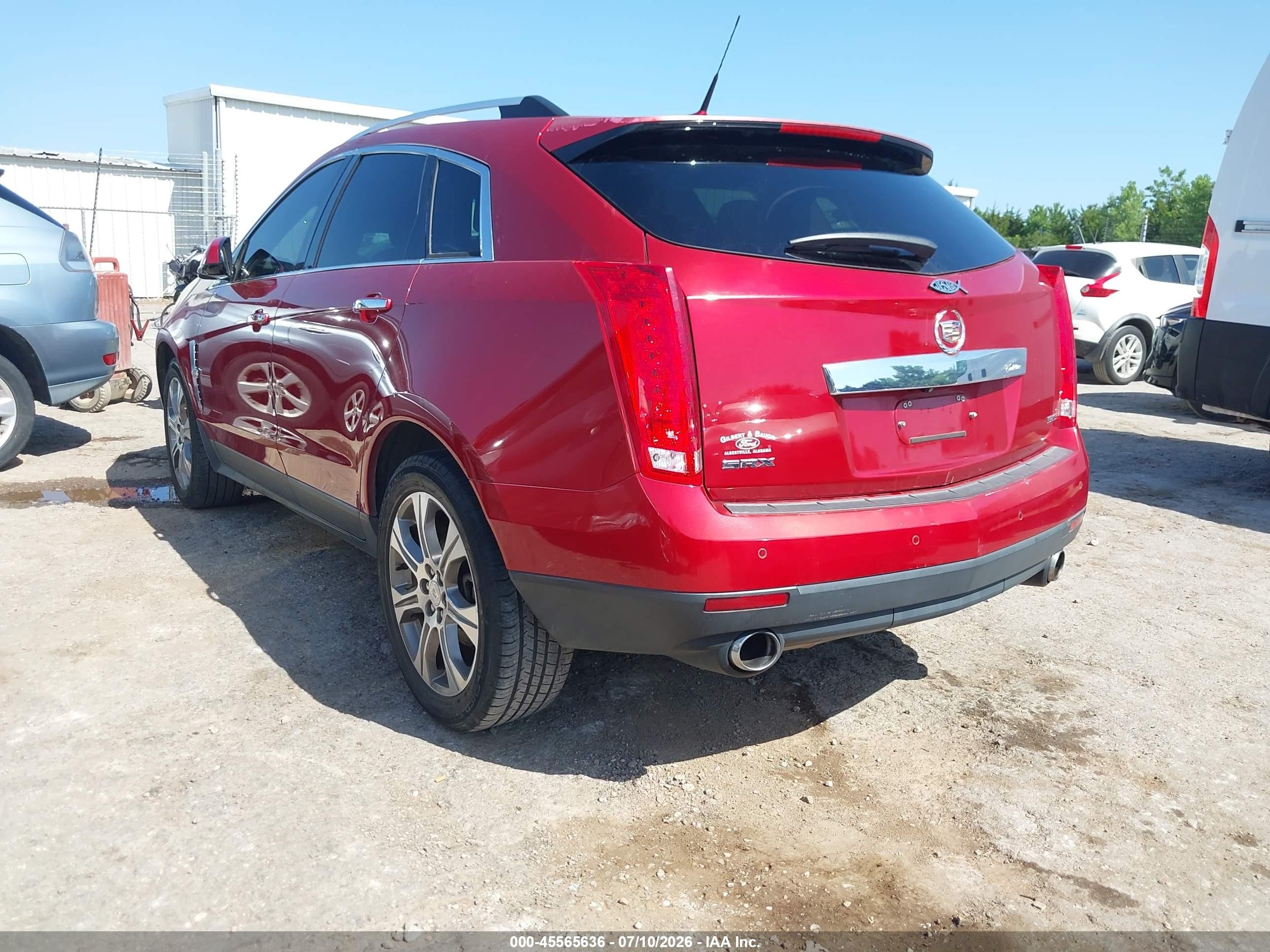 2012 Cadillac Srx Performance Collection Red vin: 3GYFNBE39CS644632