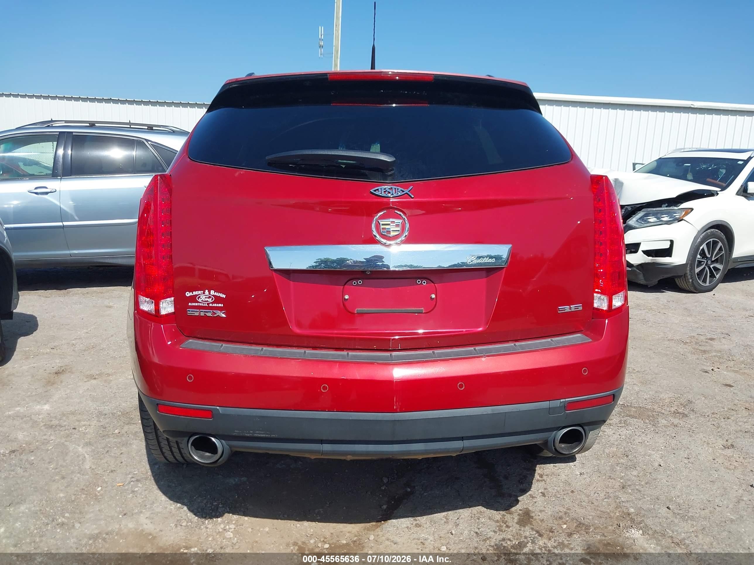 2012 Cadillac Srx Performance Collection Red vin: 3GYFNBE39CS644632