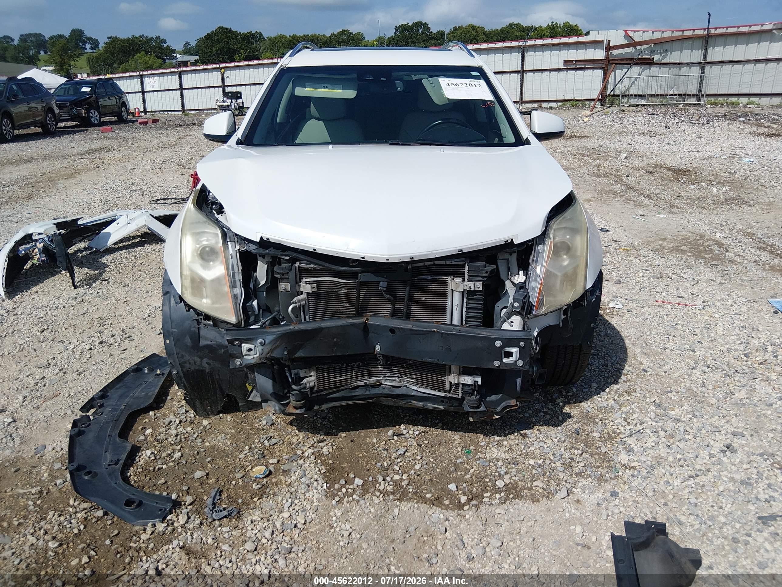 2014 Cadillac Srx Luxury Collection Белый vin: 3GYFNBE39ES516894