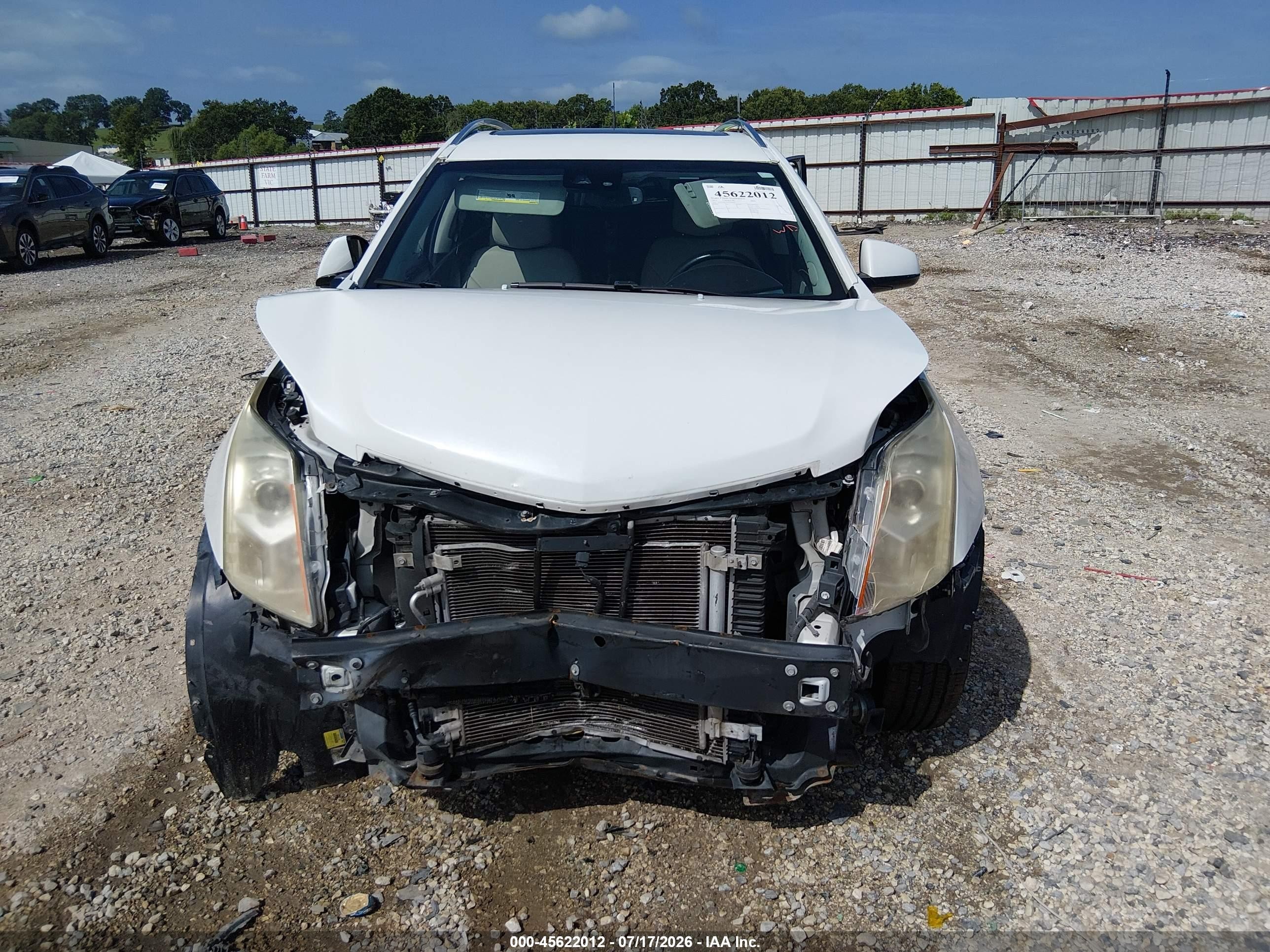 2014 Cadillac Srx Luxury Collection Белый vin: 3GYFNBE39ES516894