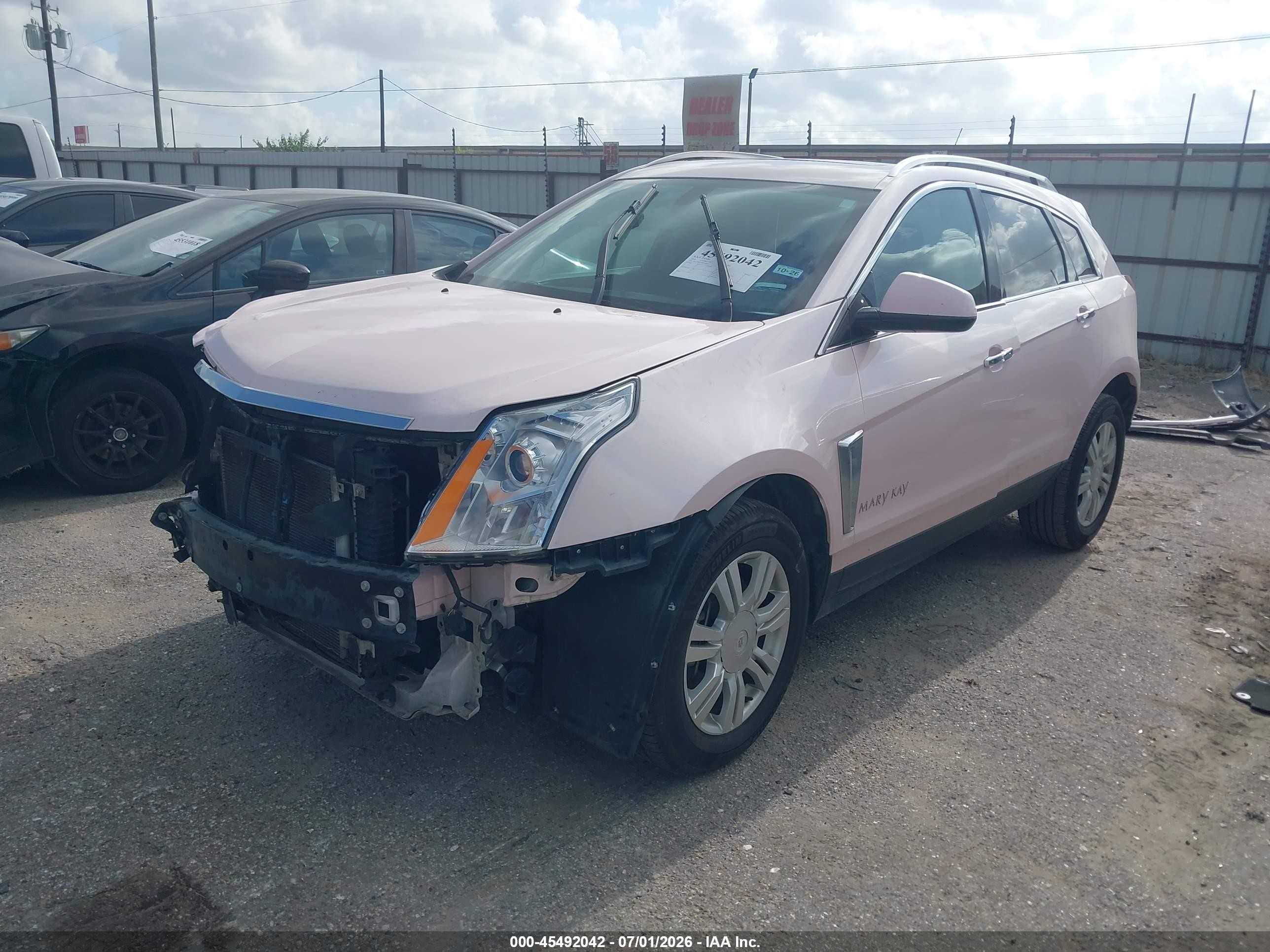 2014 Cadillac Srx Luxury Collection Pink vin: 3GYFNBE39ES536952