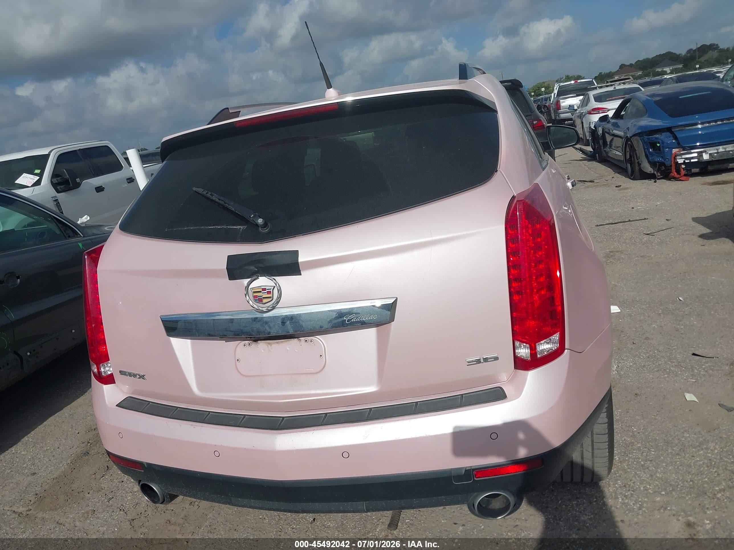 2014 Cadillac Srx Luxury Collection Pink vin: 3GYFNBE39ES536952