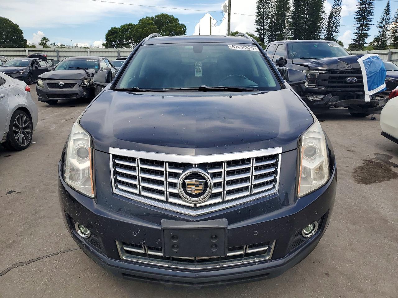2014 Cadillac Srx Luxury Collection Синий vin: 3GYFNBE39ES598657