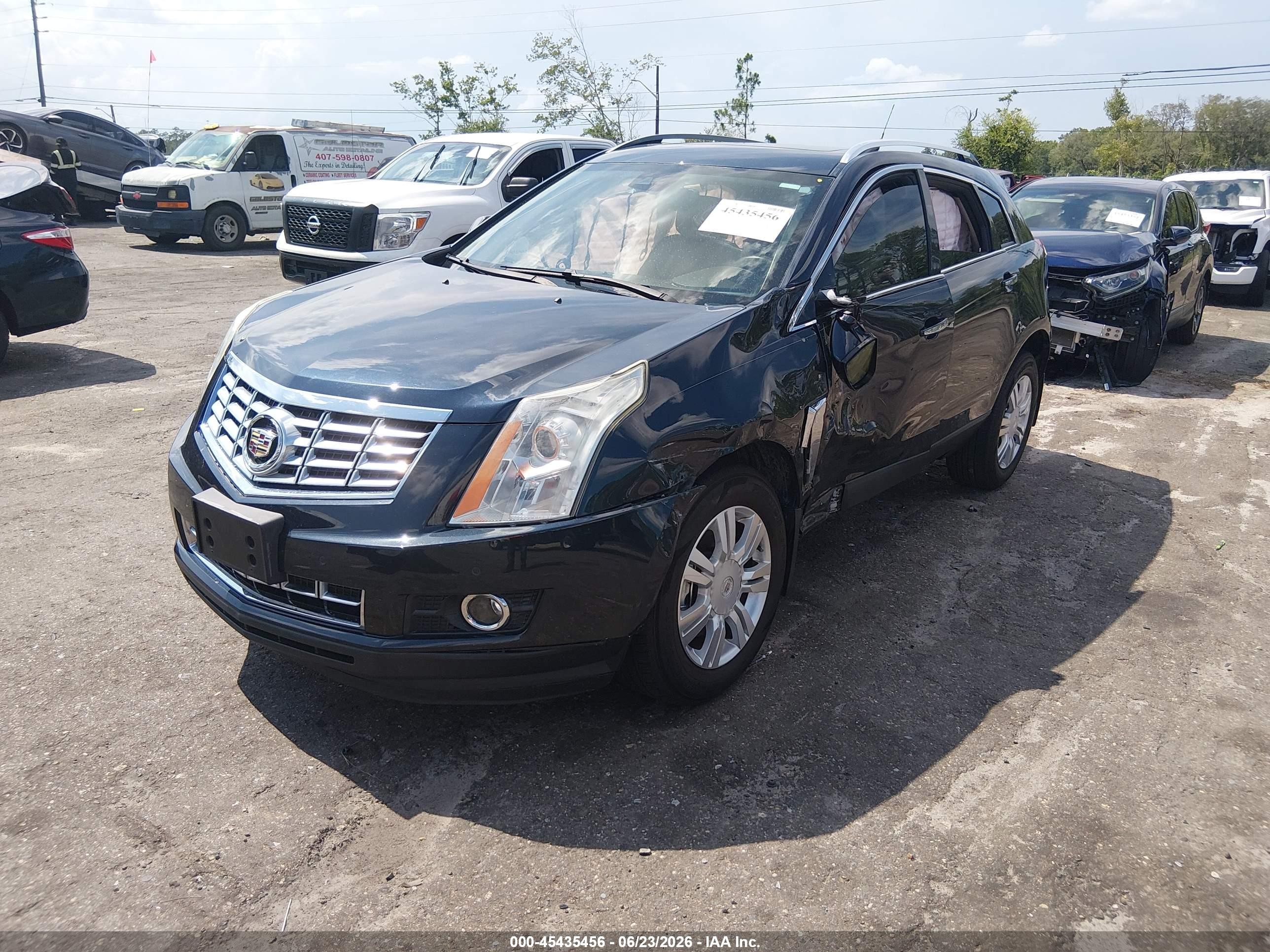2014 Cadillac Srx Luxury Collection Blue vin: 3GYFNBE39ES675298