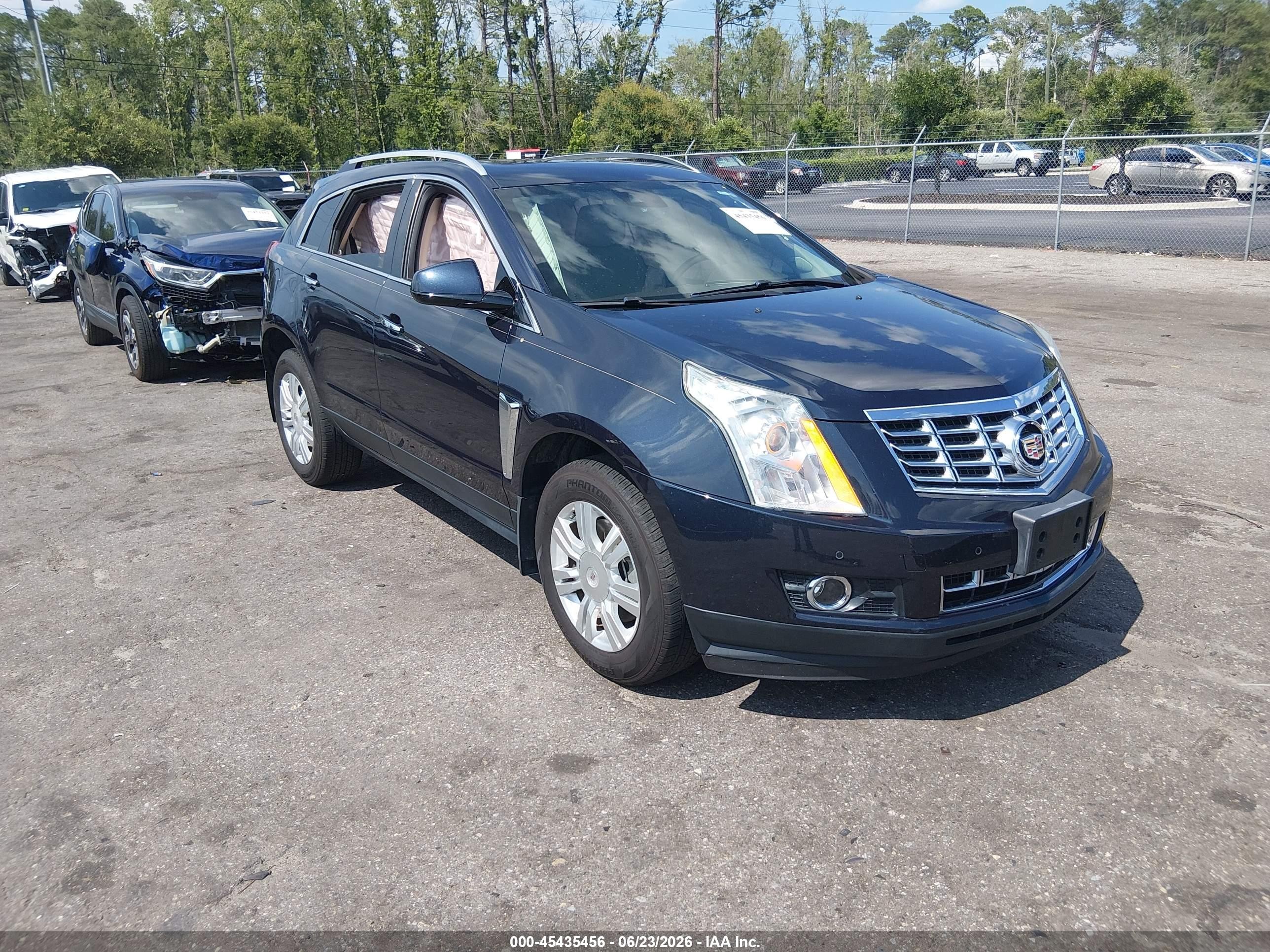 2014 Cadillac Srx Luxury Collection Blue vin: 3GYFNBE39ES675298