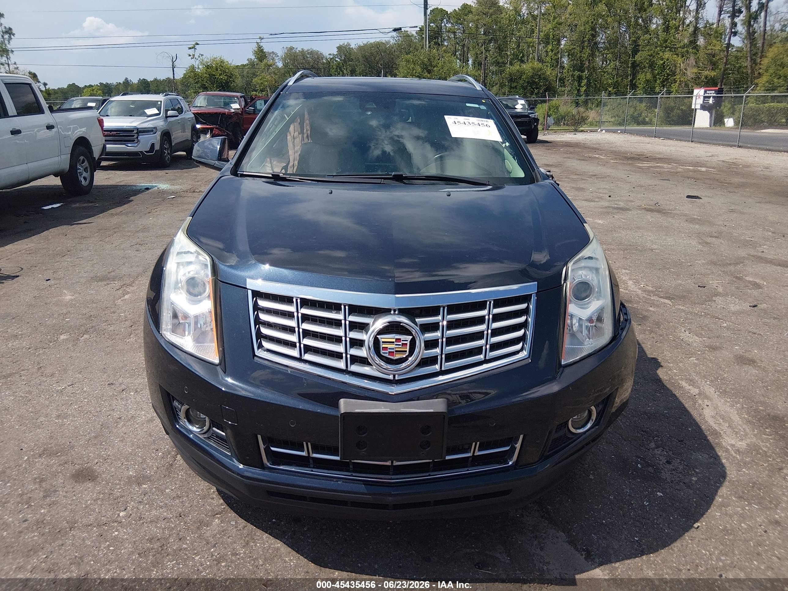 2014 Cadillac Srx Luxury Collection Blue vin: 3GYFNBE39ES675298