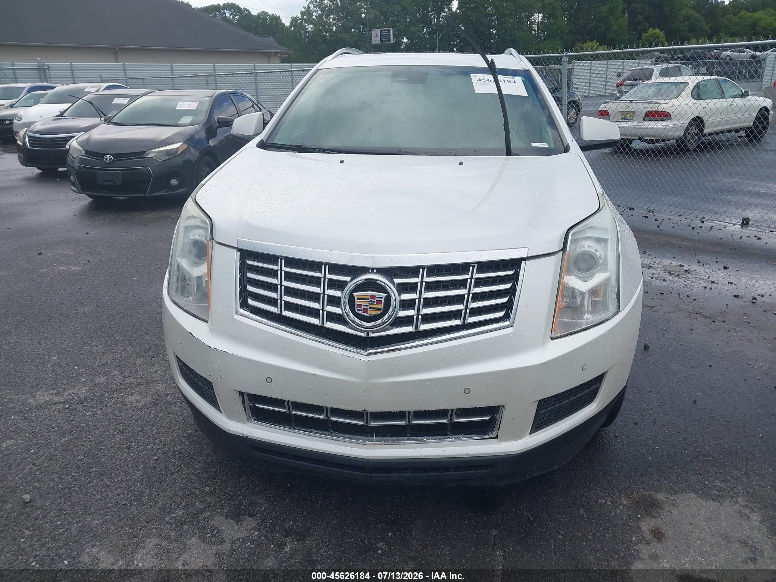 2014 Cadillac Srx Luxury Collection Белый vin: 3GYFNBE39ES686916