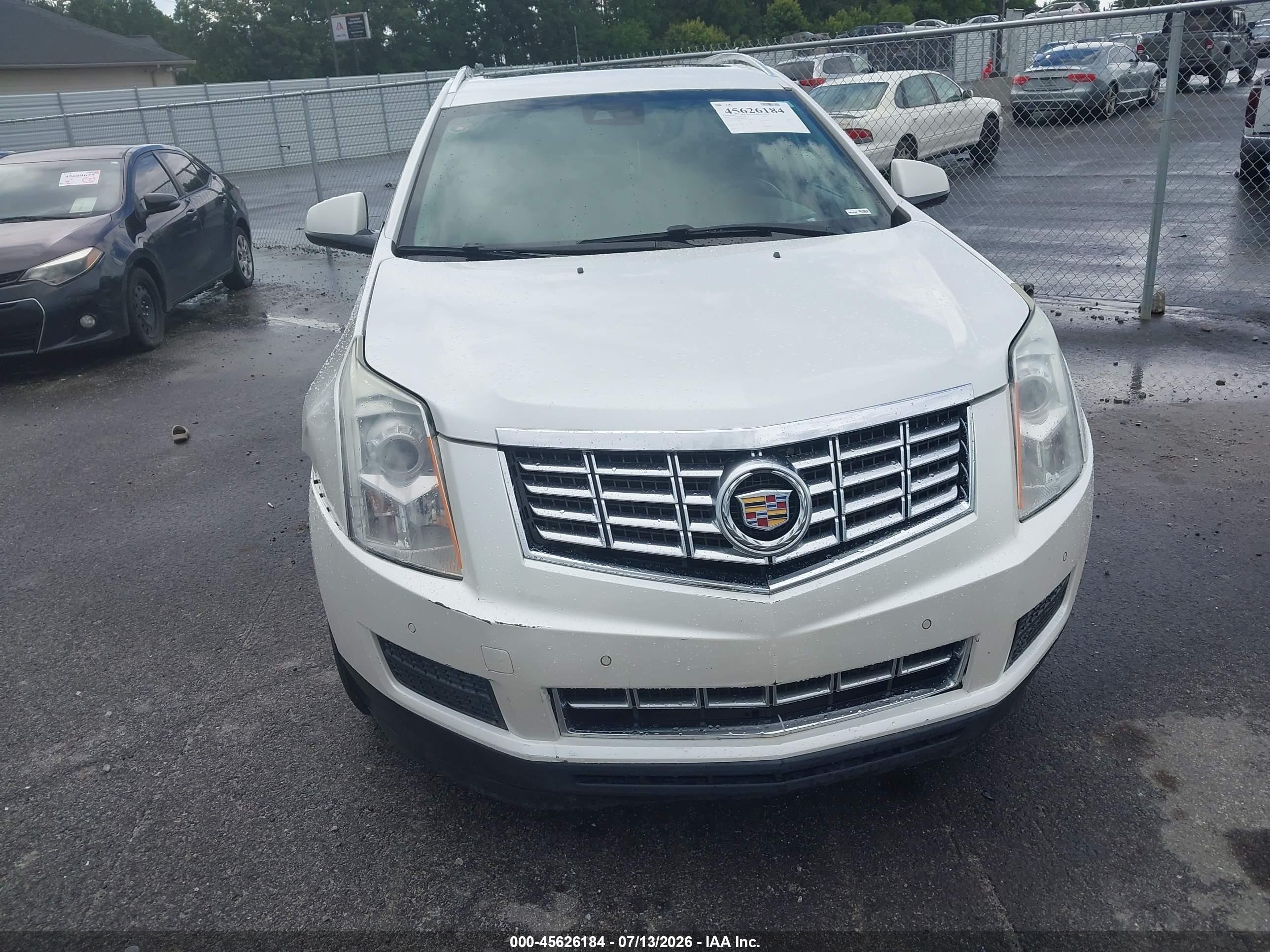 2014 Cadillac Srx Luxury Collection Белый vin: 3GYFNBE39ES686916